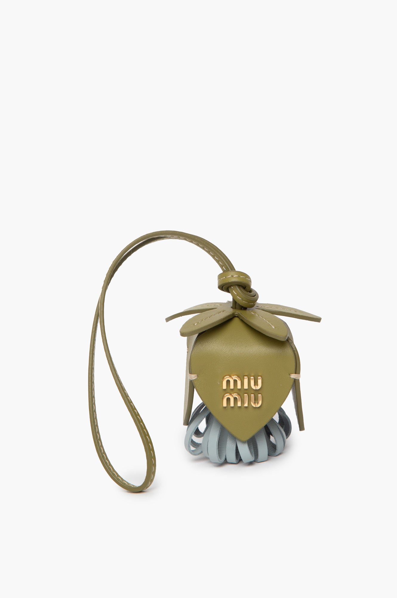 Miu Miu Green Leather Charm