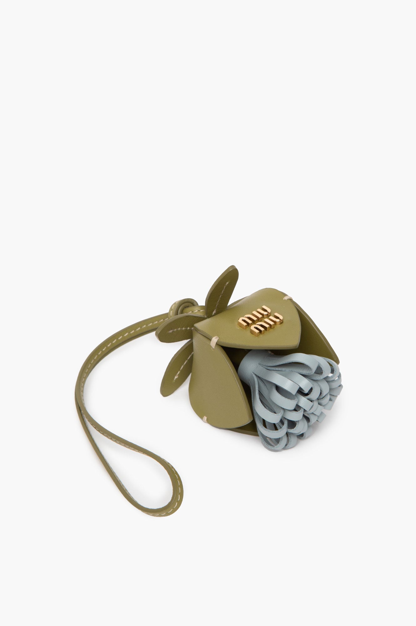 Miu Miu Green Leather Charm