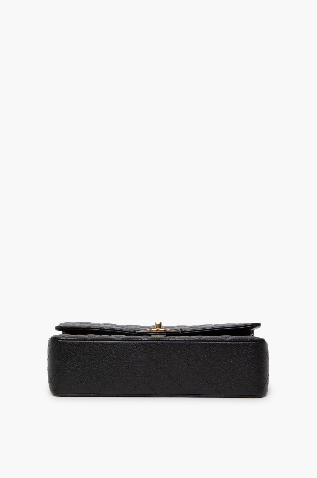 Chanel Black Caviar Medium Classic Double Flap GHW Bag