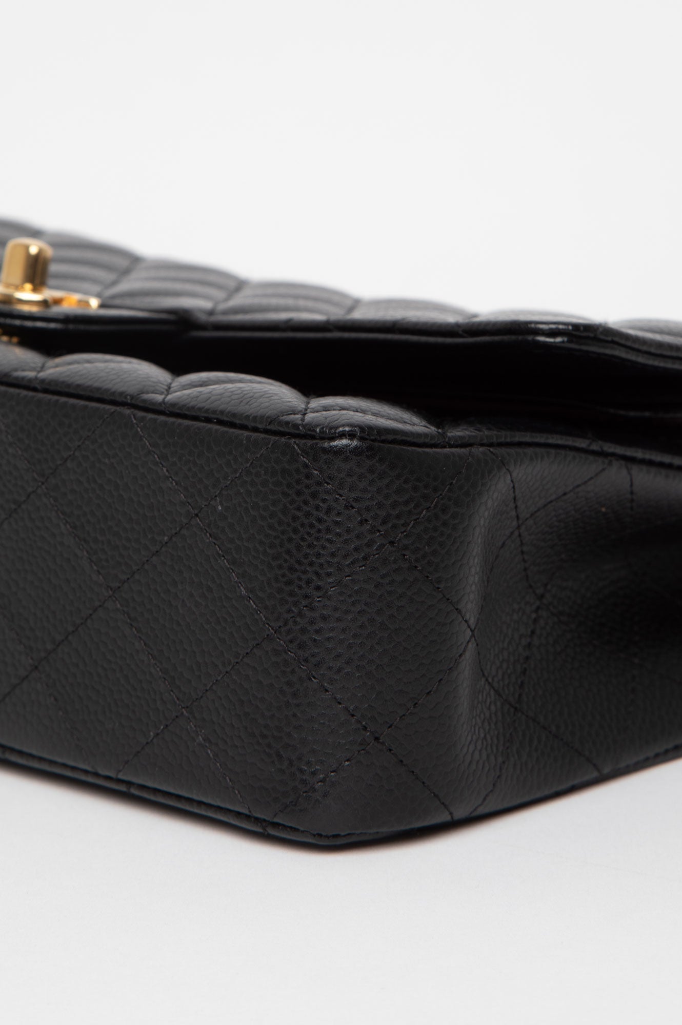 Chanel Black Caviar Medium Classic Double Flap GHW Bag