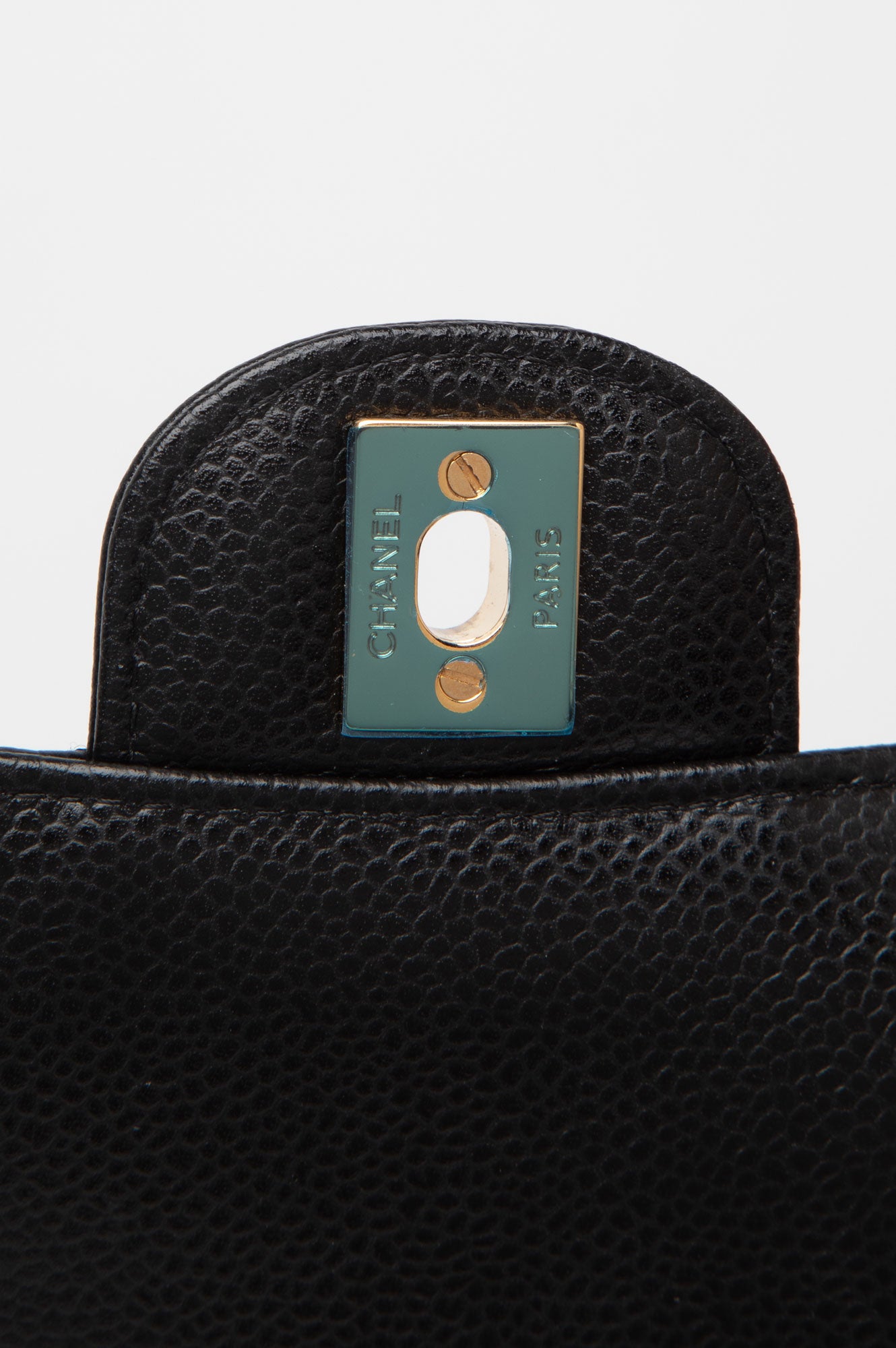 Chanel Black Caviar Medium Classic Double Flap GHW Bag