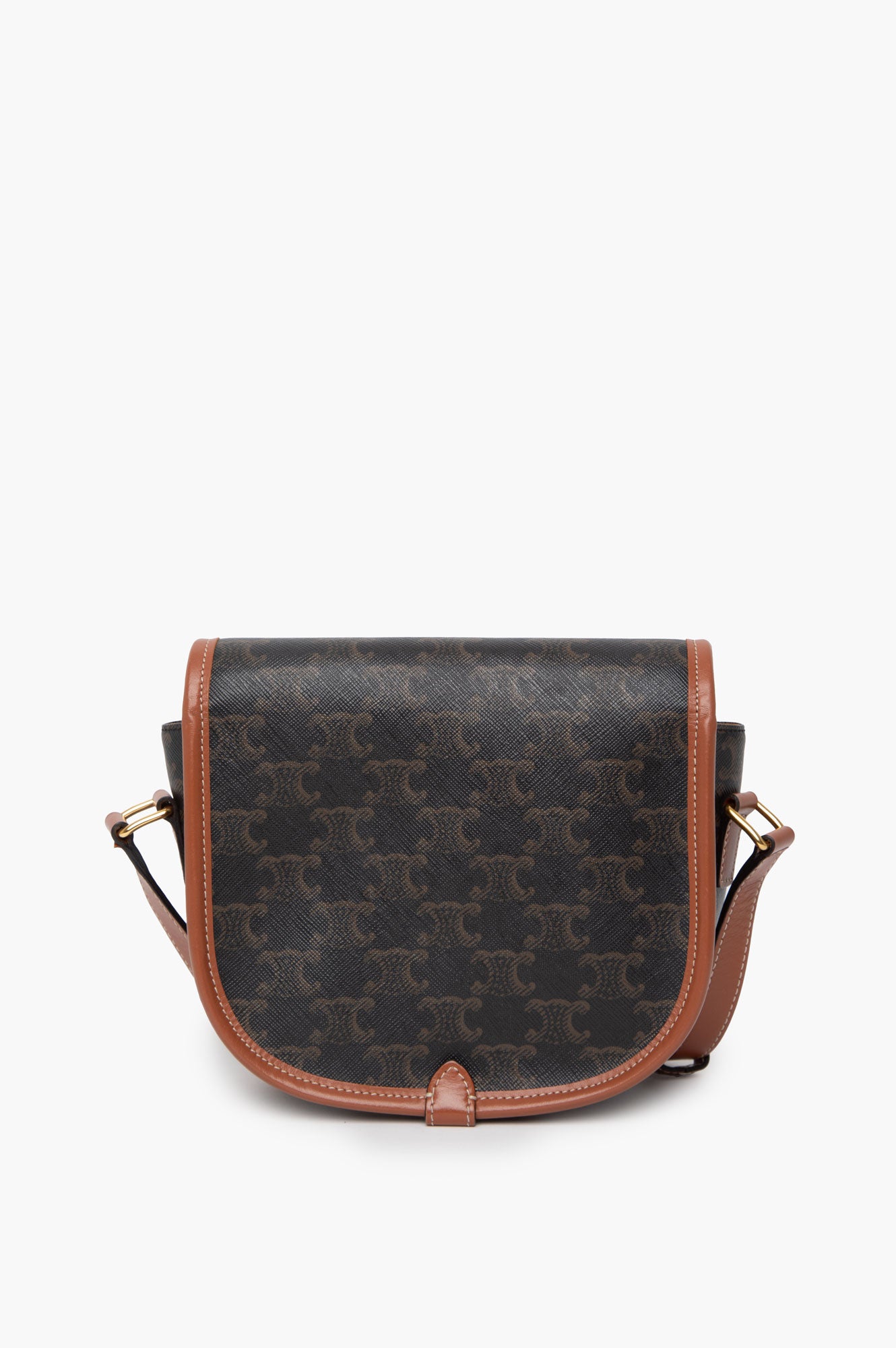 Celine Brown Medium Falco Crossbody Bag