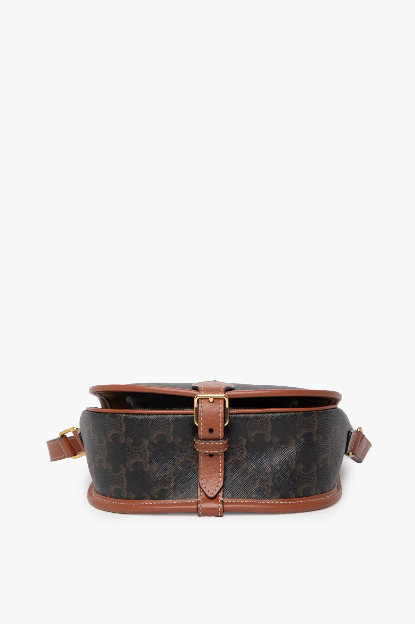Celine Brown Medium Falco Crossbody Bag