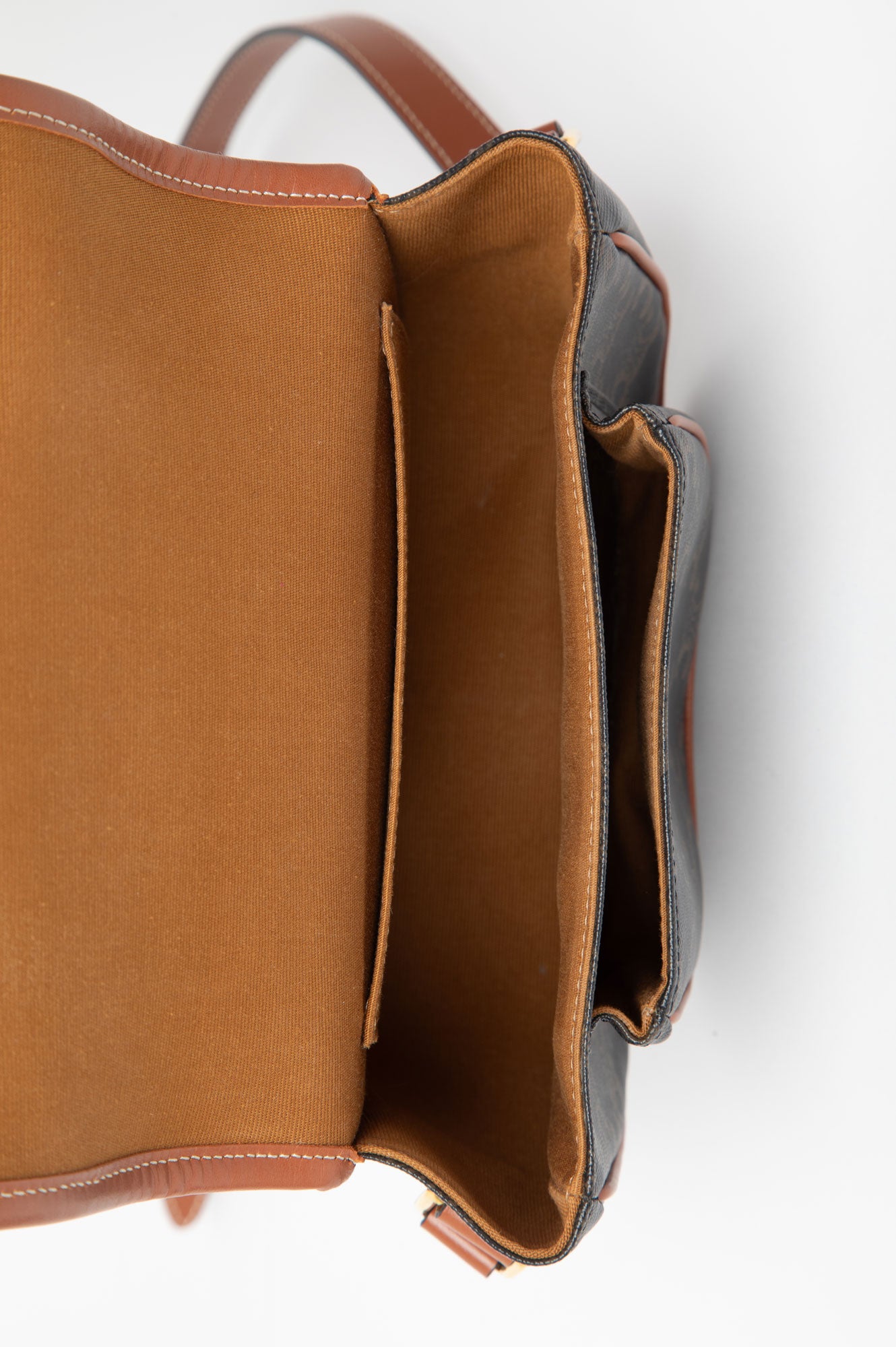 Celine Brown Medium Falco Crossbody Bag