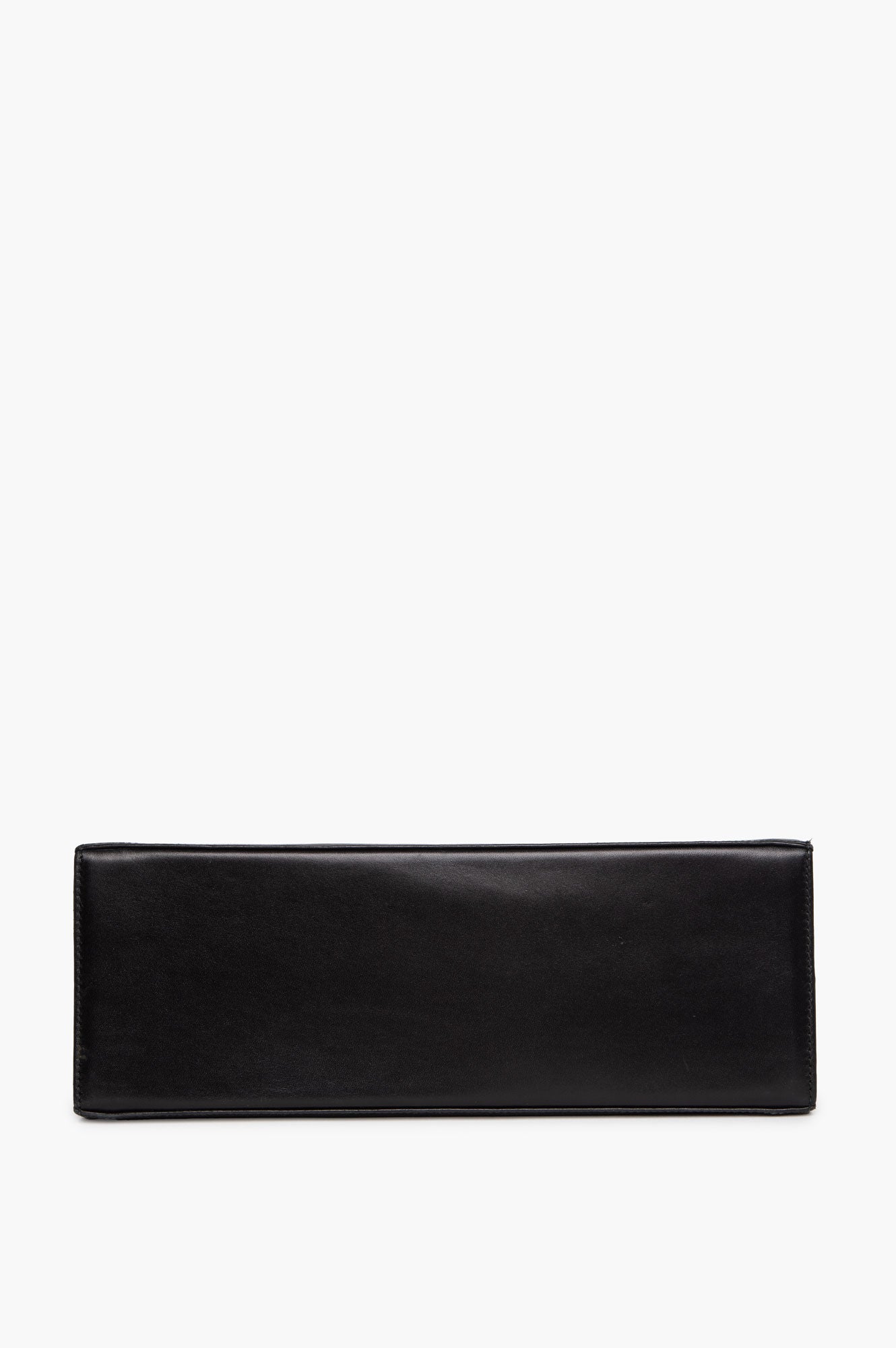 Salvatore Ferragamo Black Shiny Calfskin Gancini Iconic Top Handle Bag with Strap