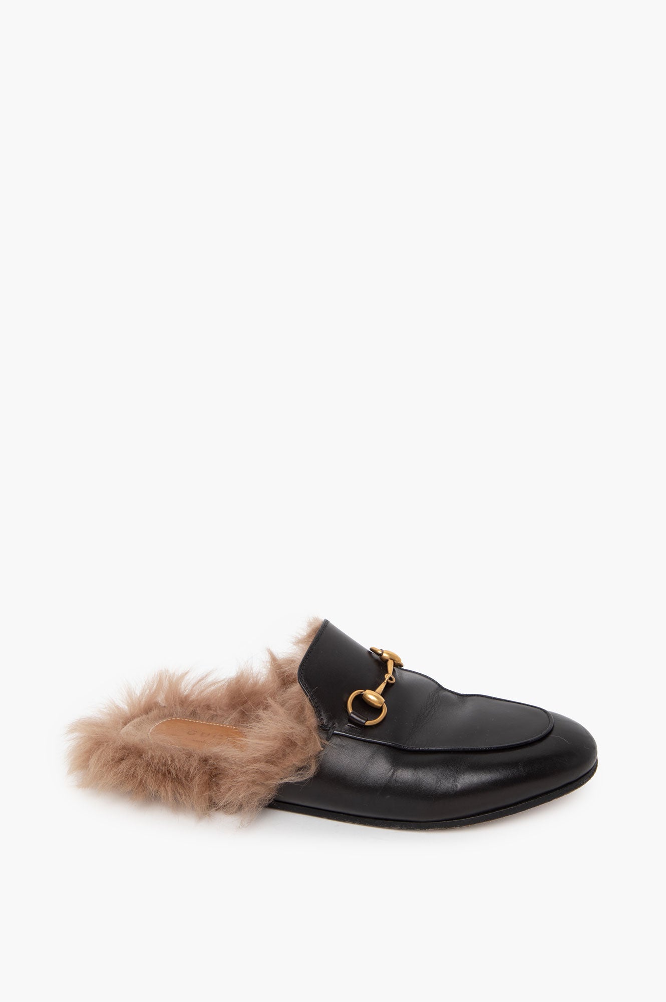 Gucci Black Leather Mules Size 36.5