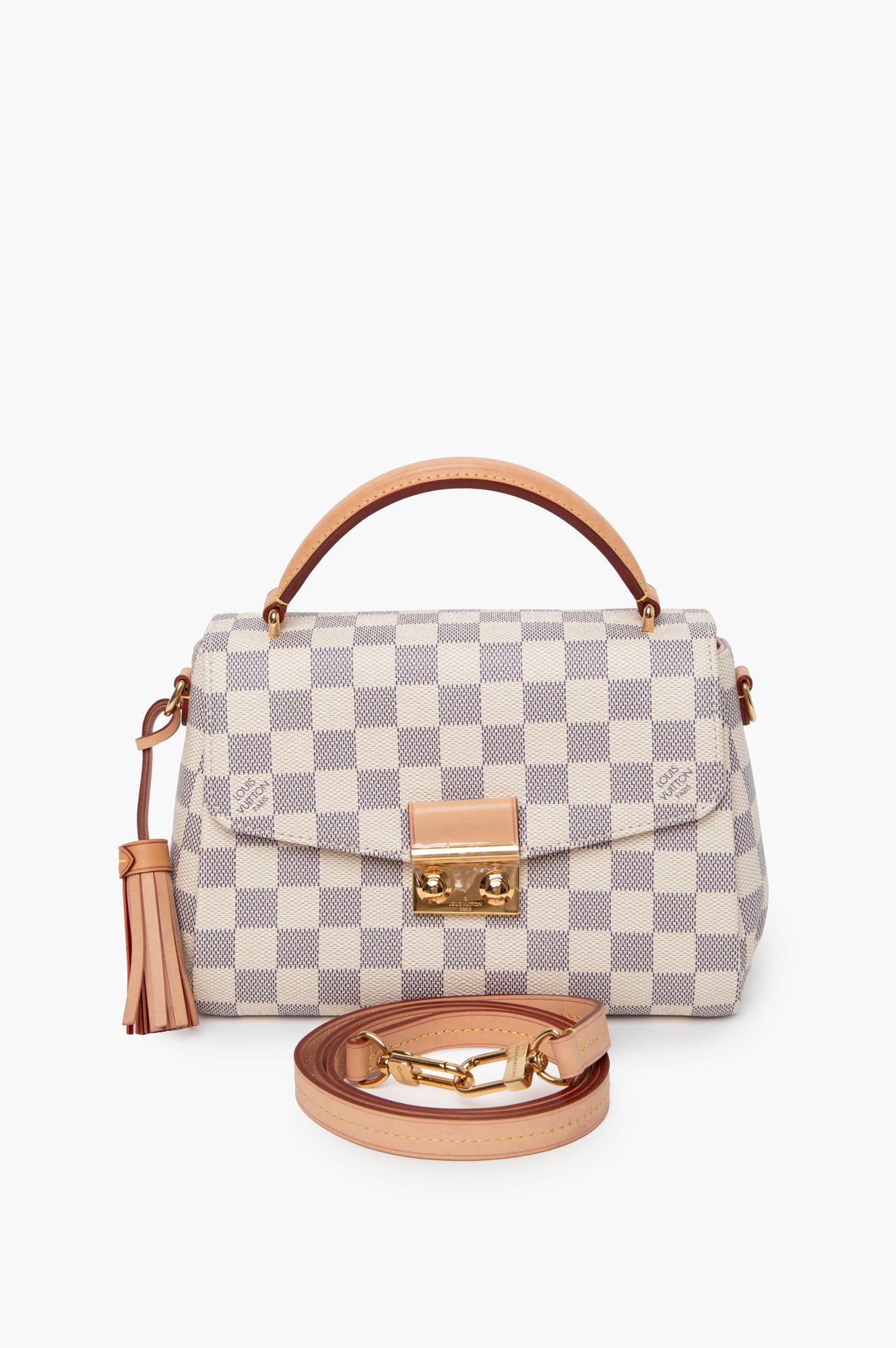 Louis Vuitton White Damier Azur Croisette Handbag