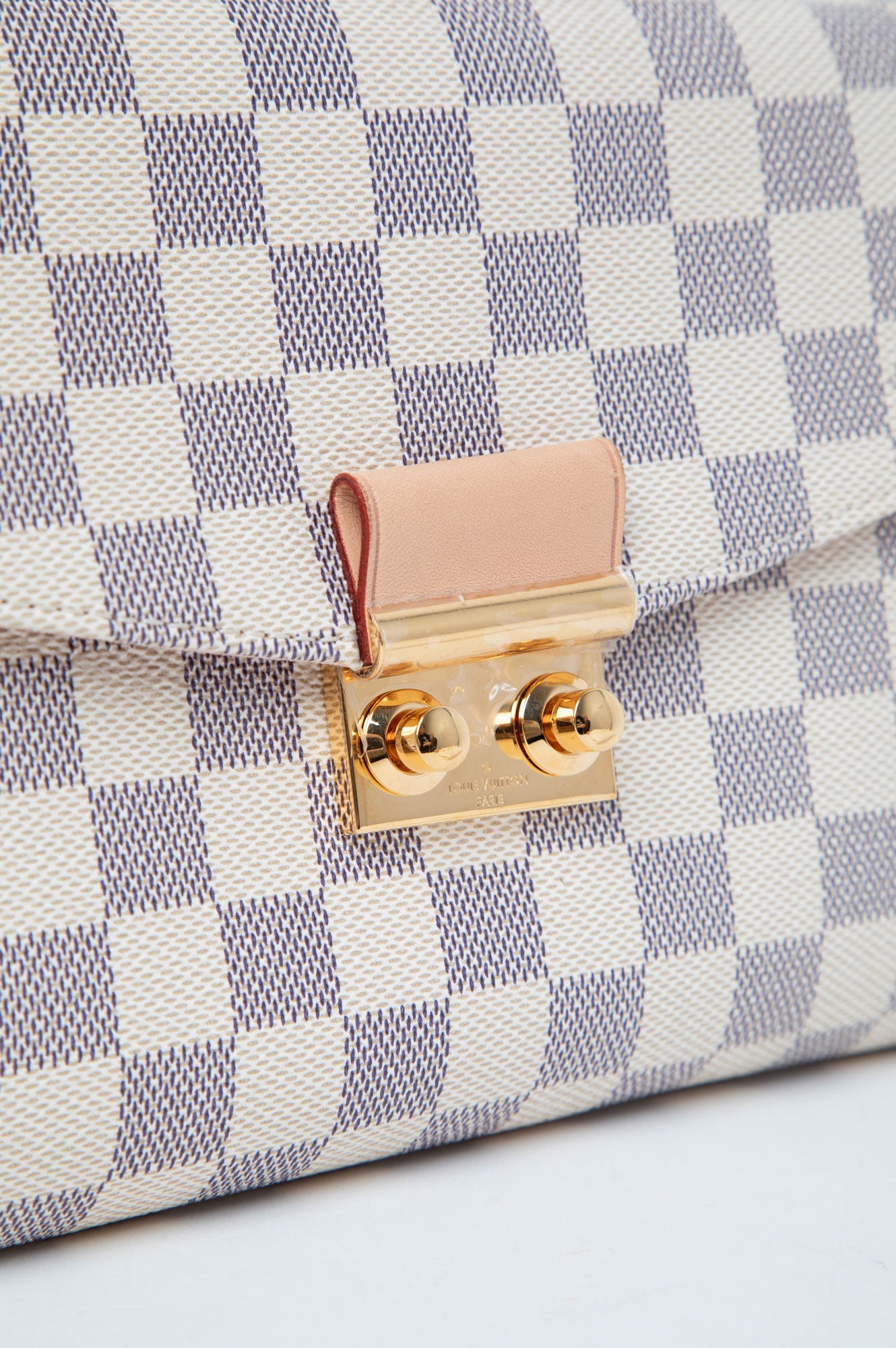 Louis Vuitton White Damier Azur Croisette Handbag