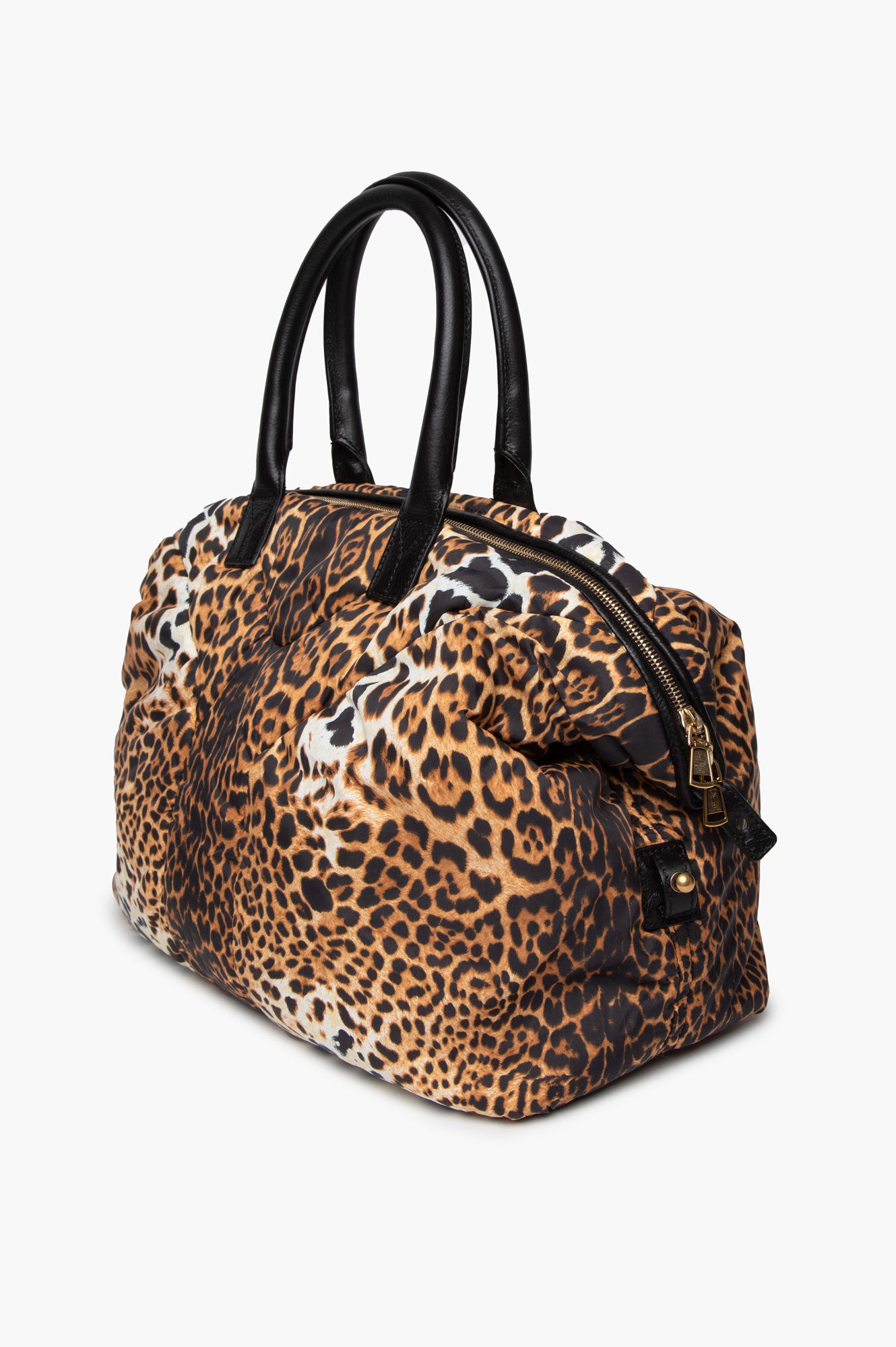 Yves Saint Laurent YSL Leopard Print Nylon Easy Y Bag