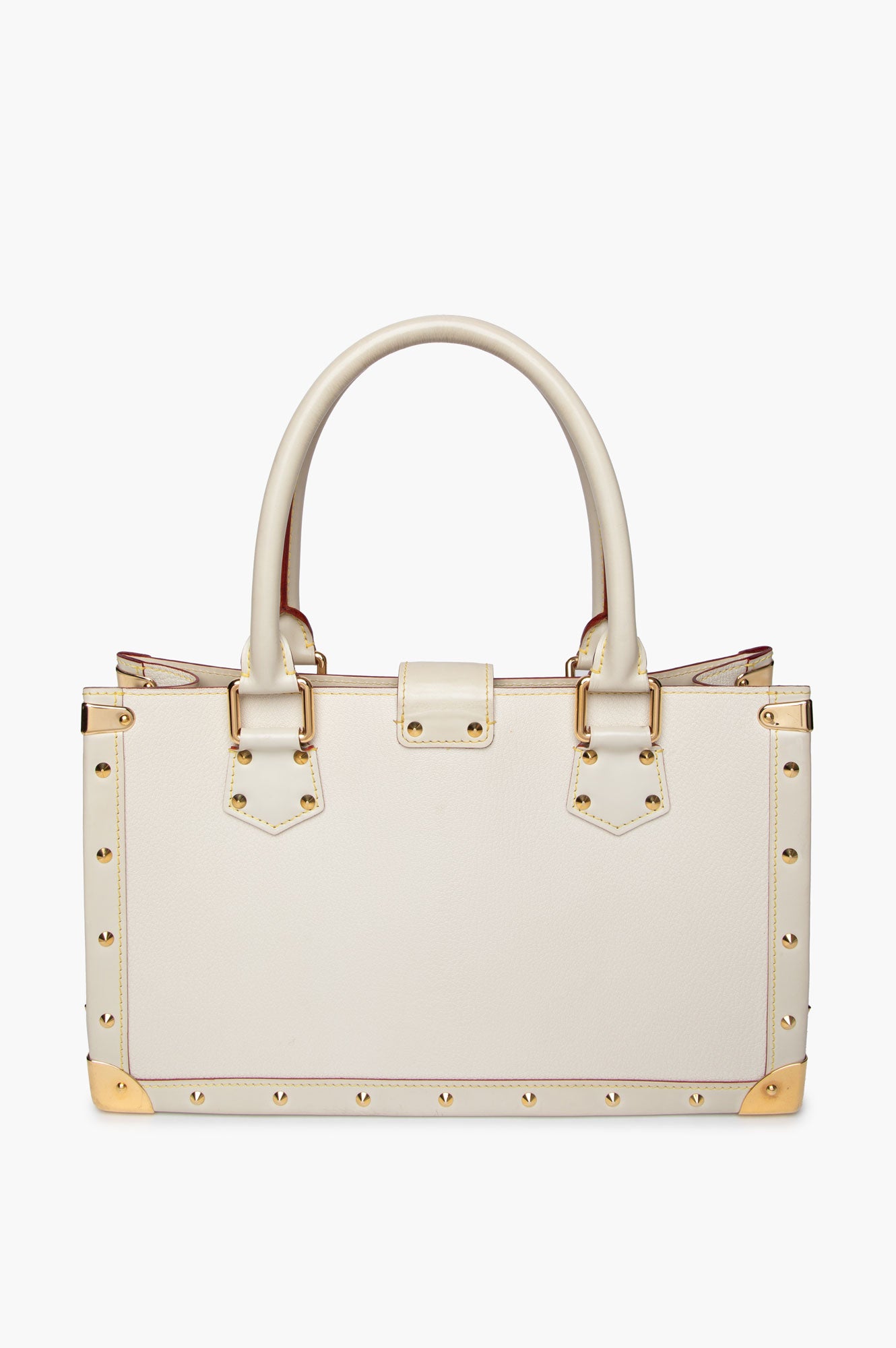 Louis Vuitton Cream Goatskin Suhali Le Fabuleux Leather Tote Bag