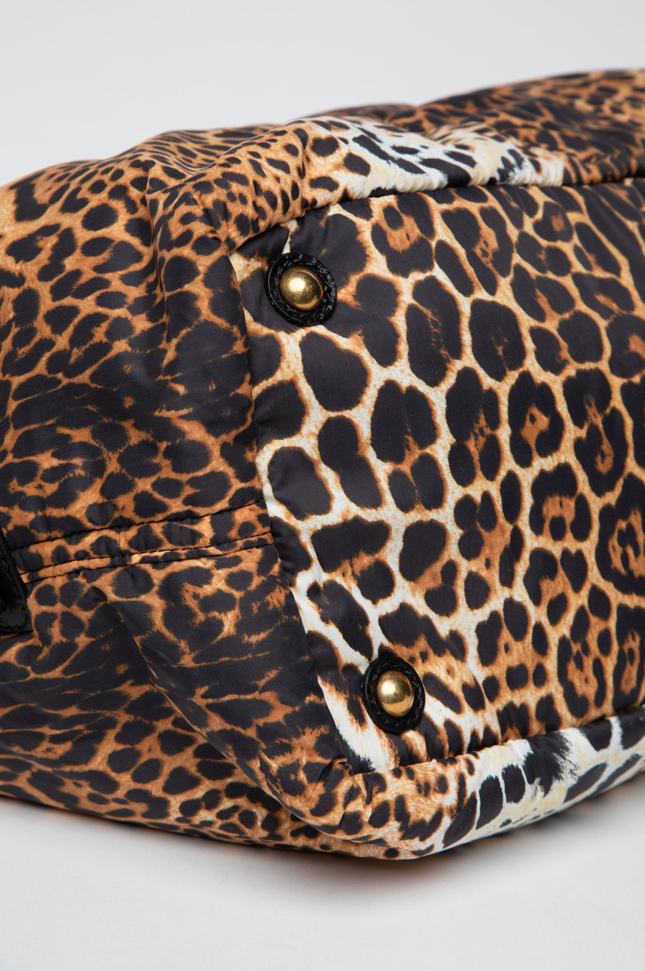 Yves Saint Laurent YSL Leopard Print Nylon Easy Y Bag