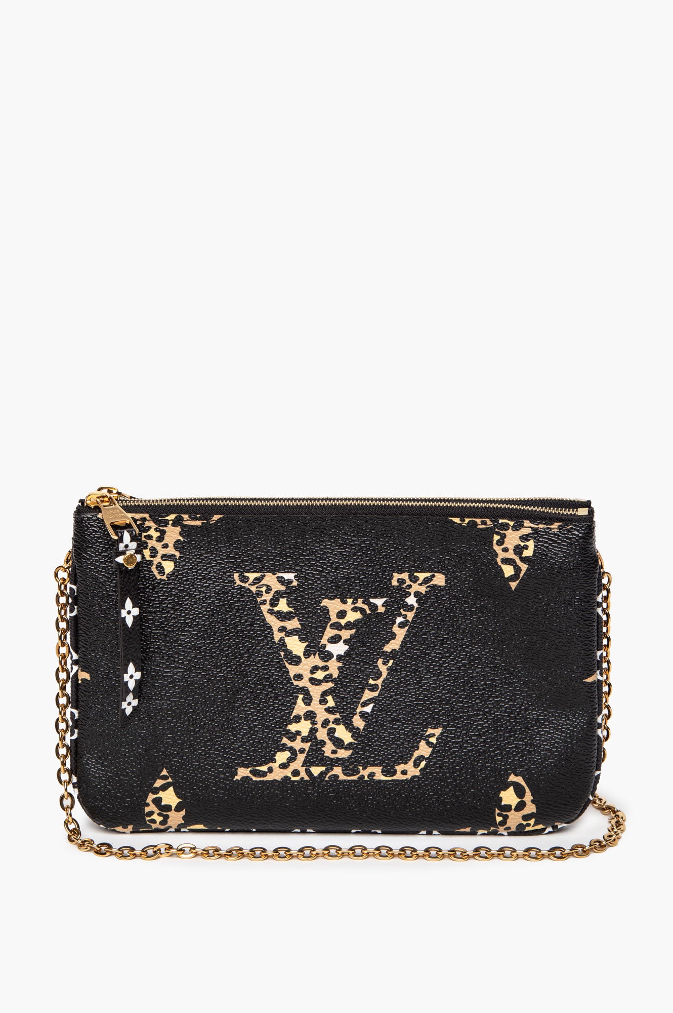 Louis Vuitton Monogram Giant Jungle Pochette Double Zip Bag