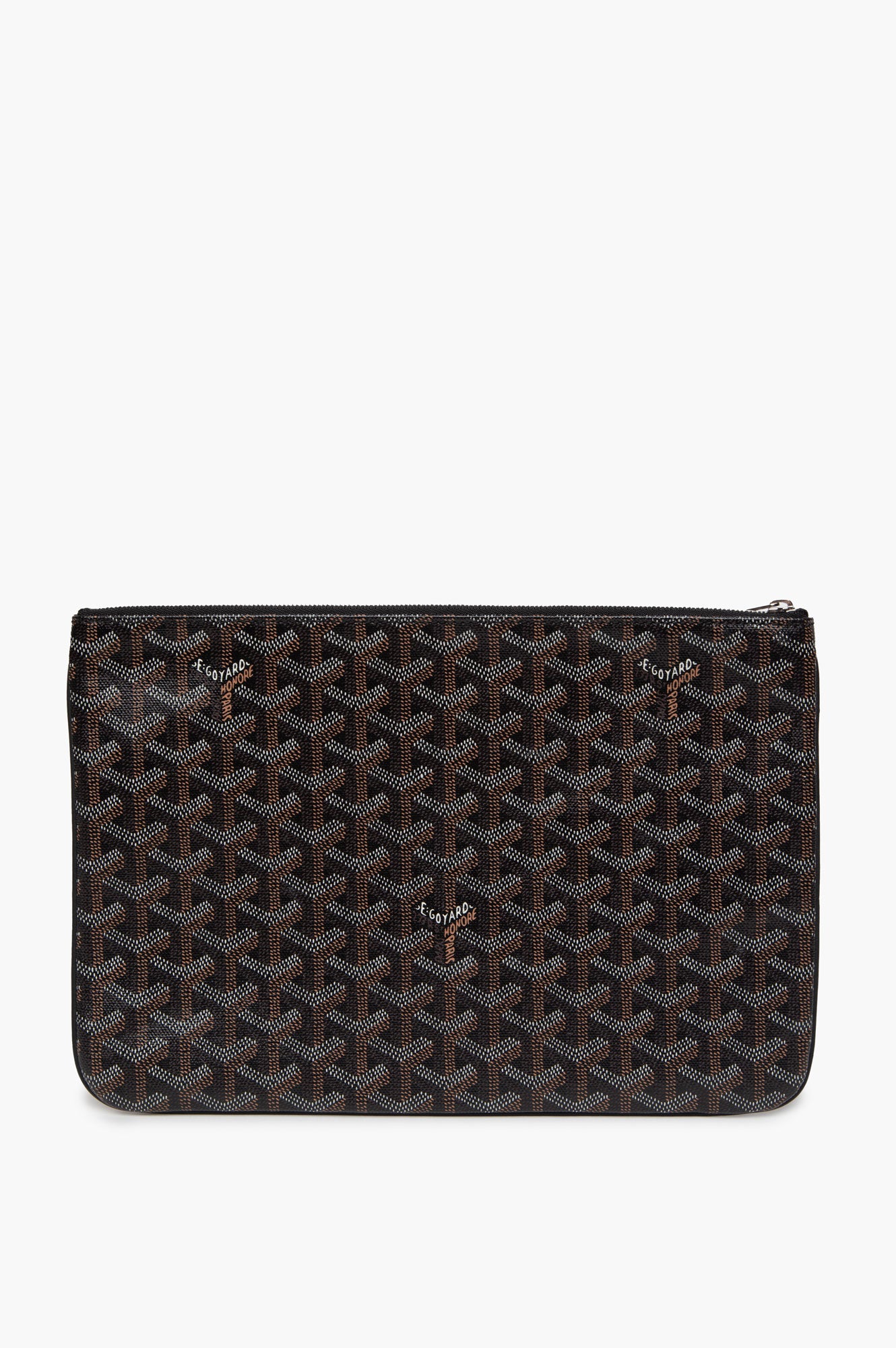 Goyard Black Goyardine Senat MM Pouch