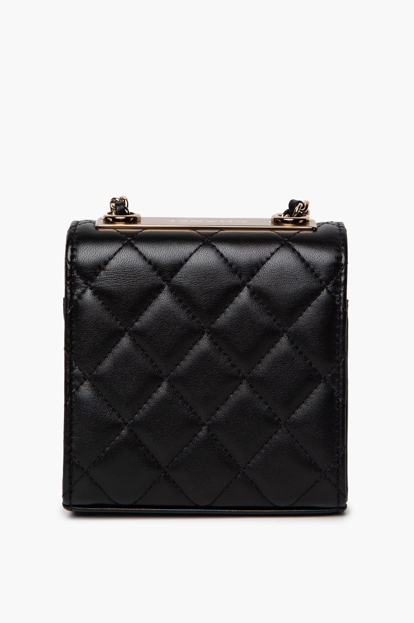 Chanel Black Mini Lamskin Square Bag