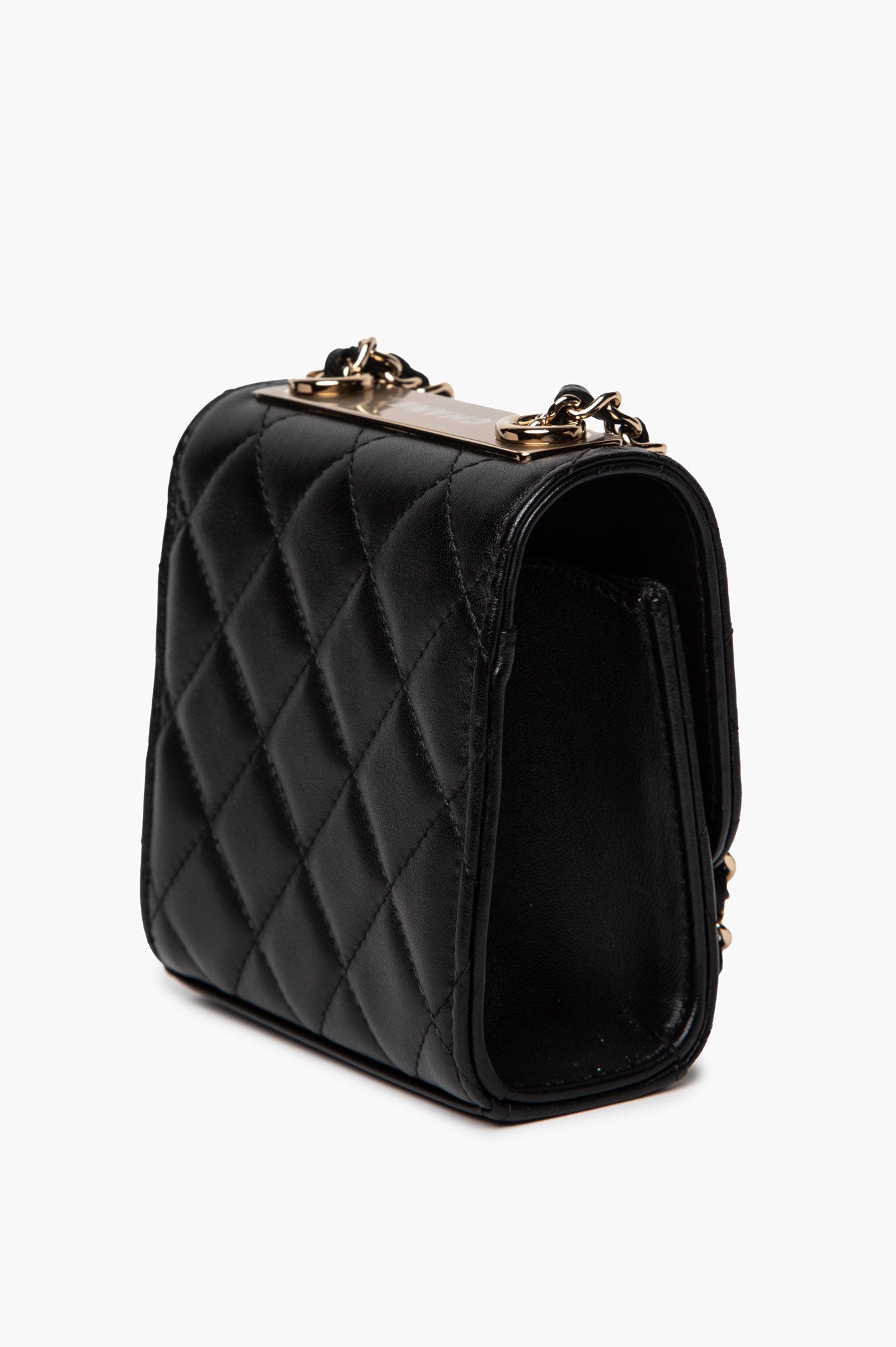 Chanel Black Mini Lamskin Square Bag
