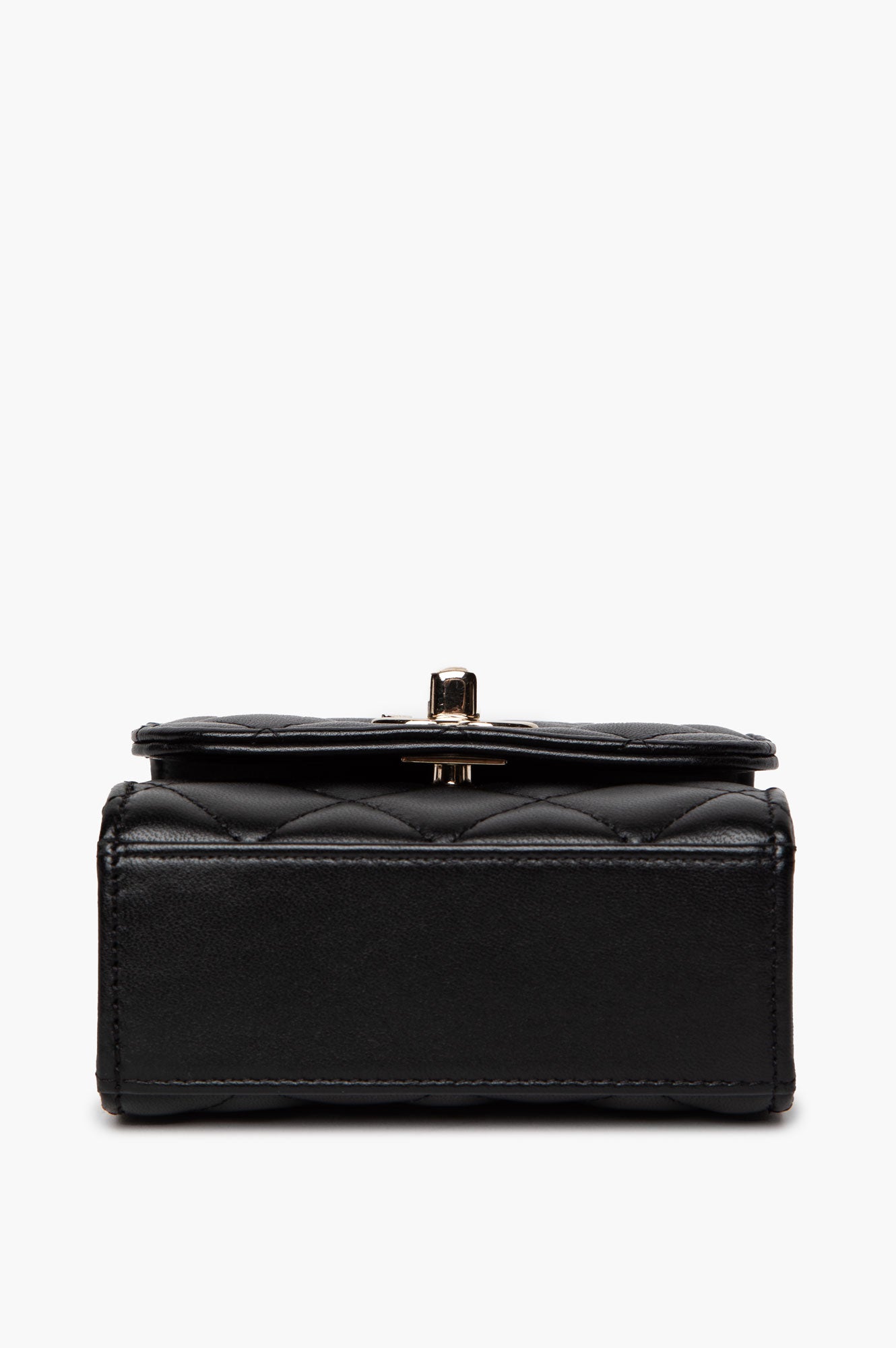Chanel Black Mini Lamskin Square Bag