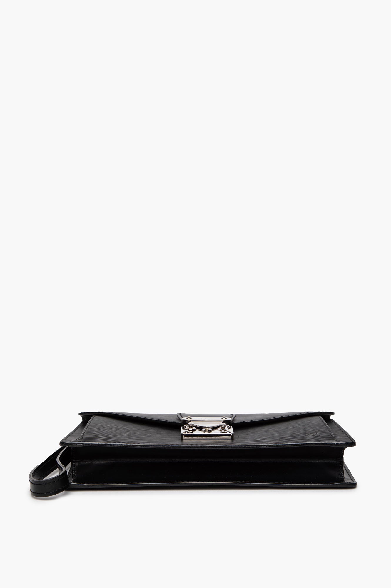 Louis Vuitton Black Epi Pochette Sellier Dragonne Clutch