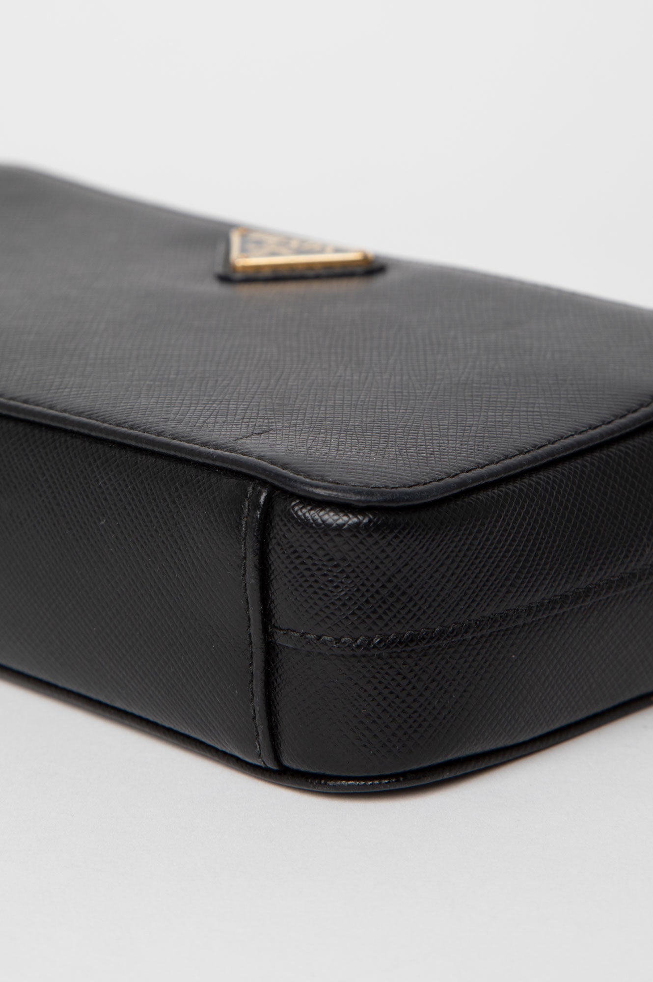 Prada Black Saffiano Mini Bandoliera Bag