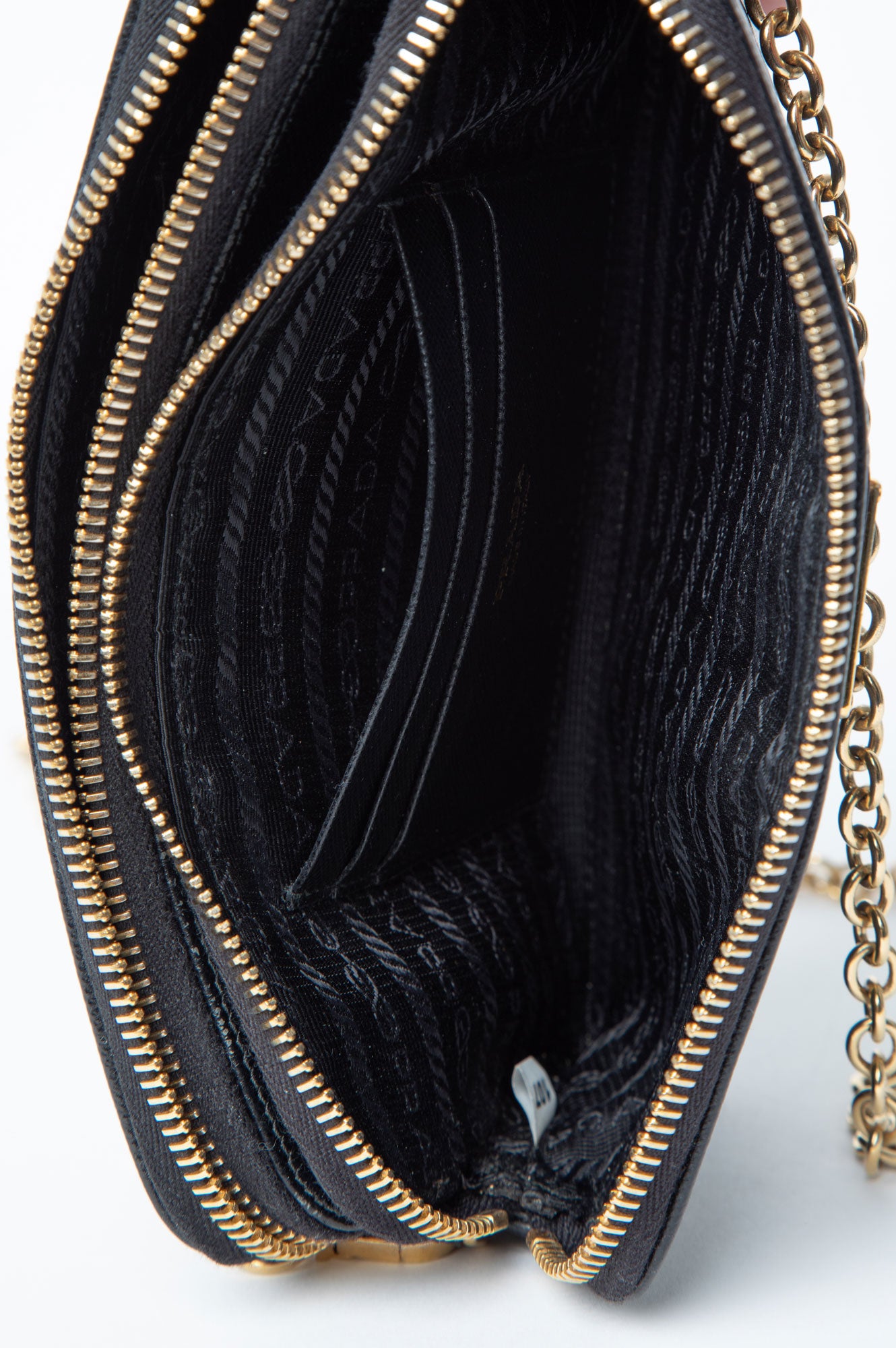 Prada Black Saffiano Mini Bandoliera Bag