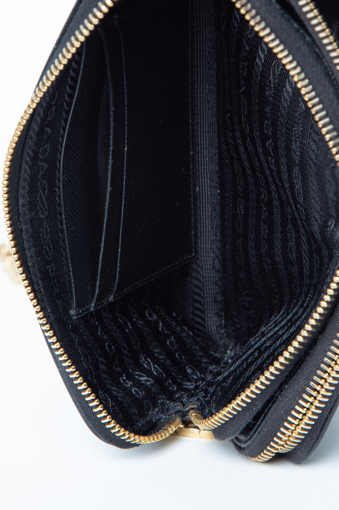 Prada Black Saffiano Mini Bandoliera Bag