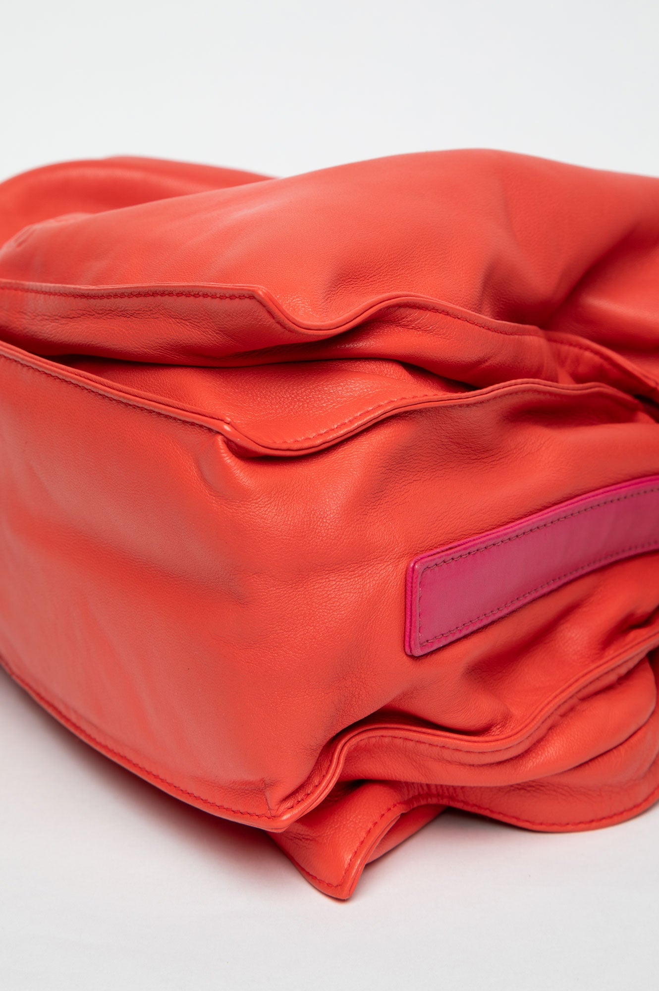 Loewe Coral/Magenta Nappa Leather Flamenco 30 Tassel Bag