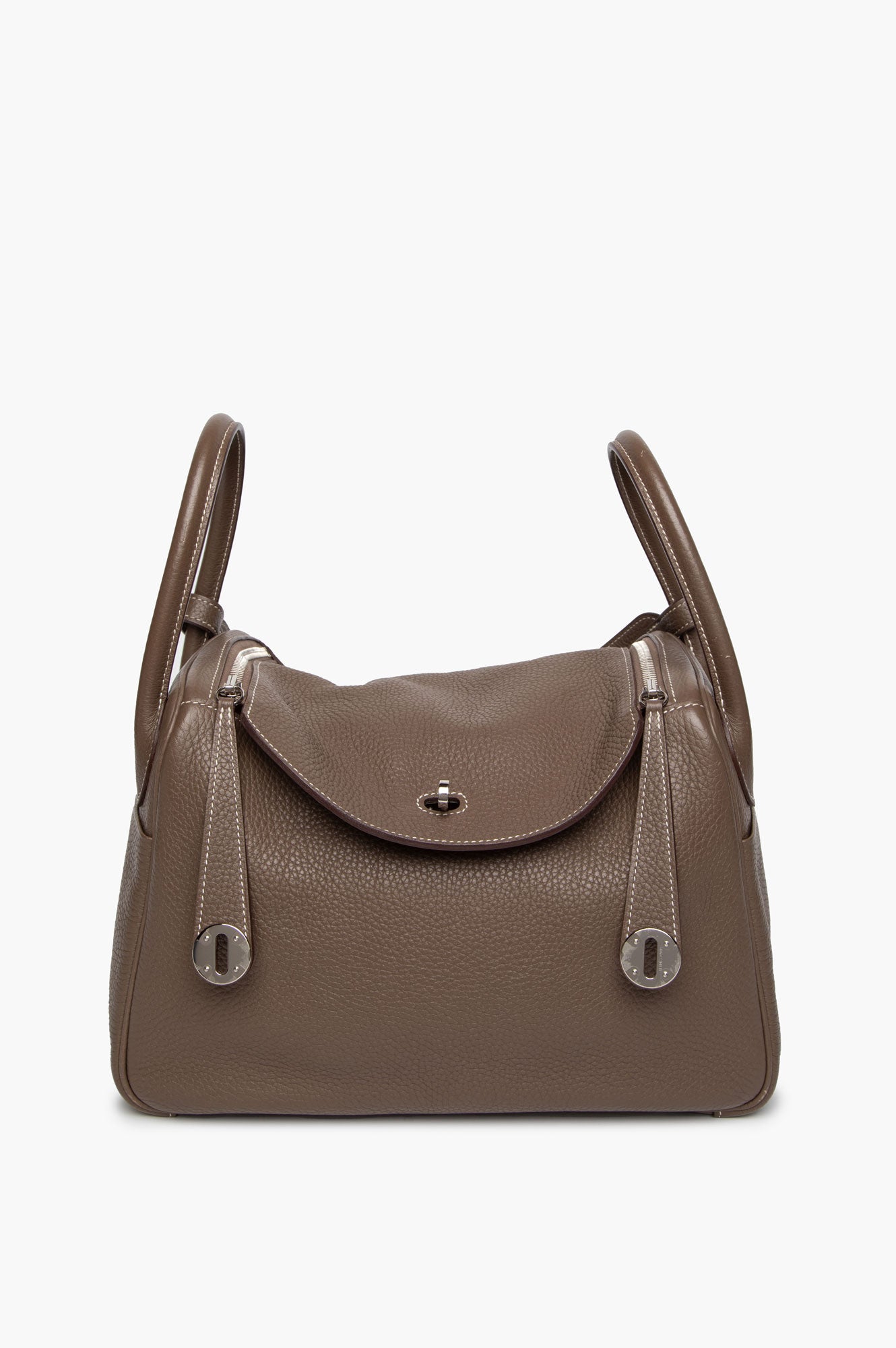 Hermès Etaupe Taurillon Clemence Lindy 30