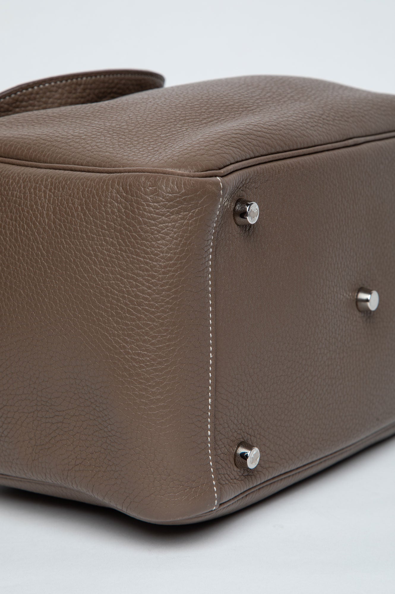 Hermès Etaupe Taurillon Clemence Lindy 30
