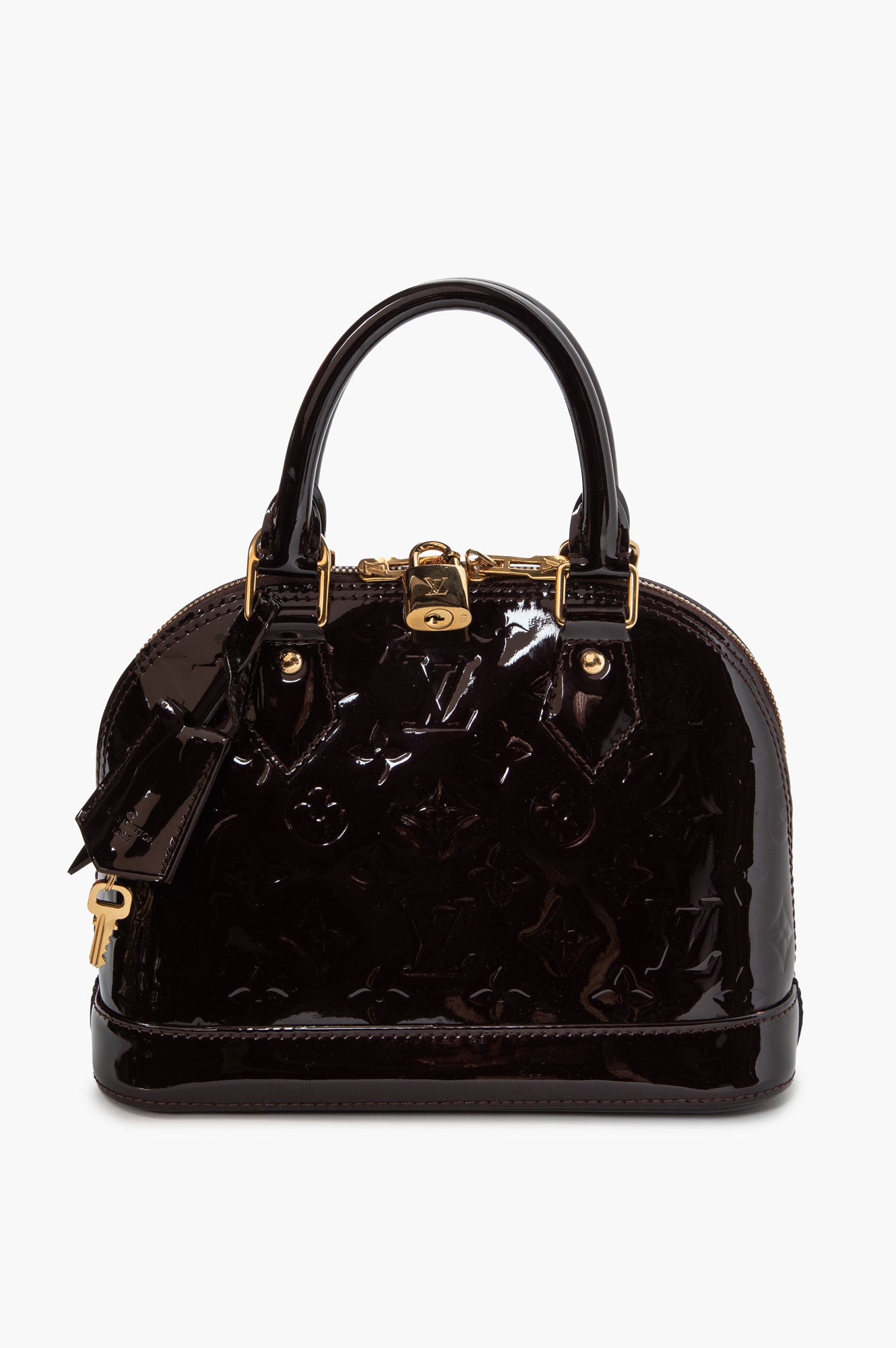 Louis Vuitton Monogram Amarante Vernis Alma BB