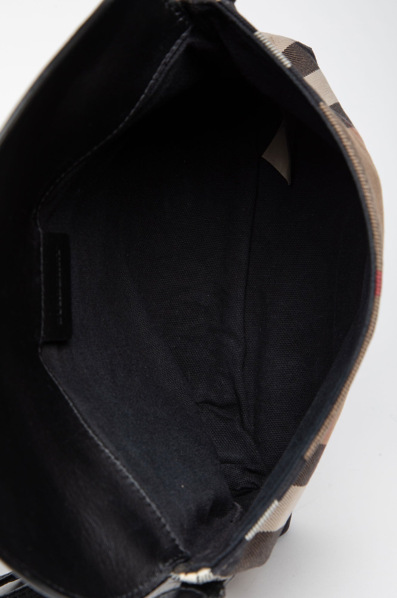 Burberry Horseshoe House Check Small Crossbody Bag