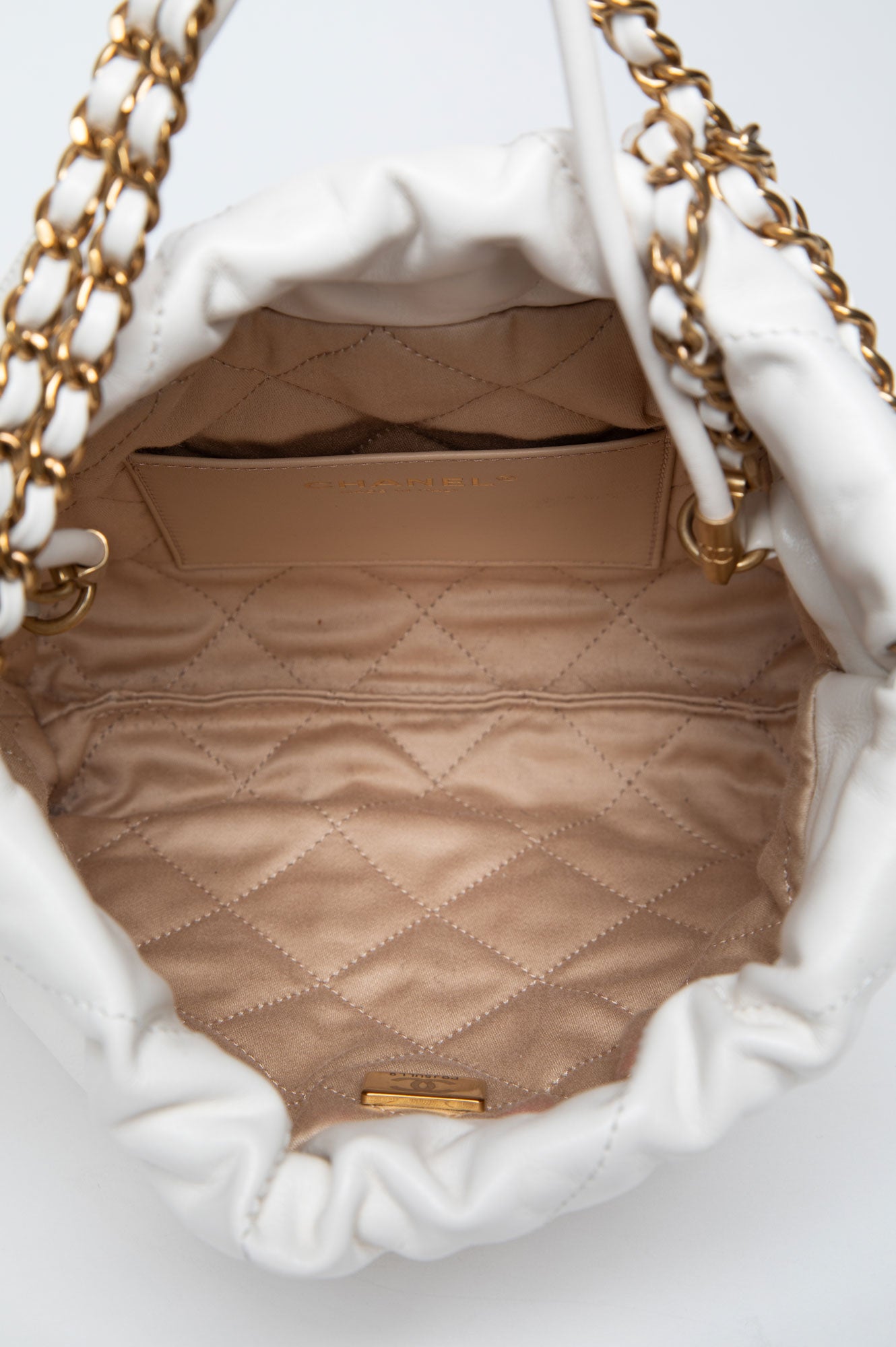 Chanel White Mini 22 Bag