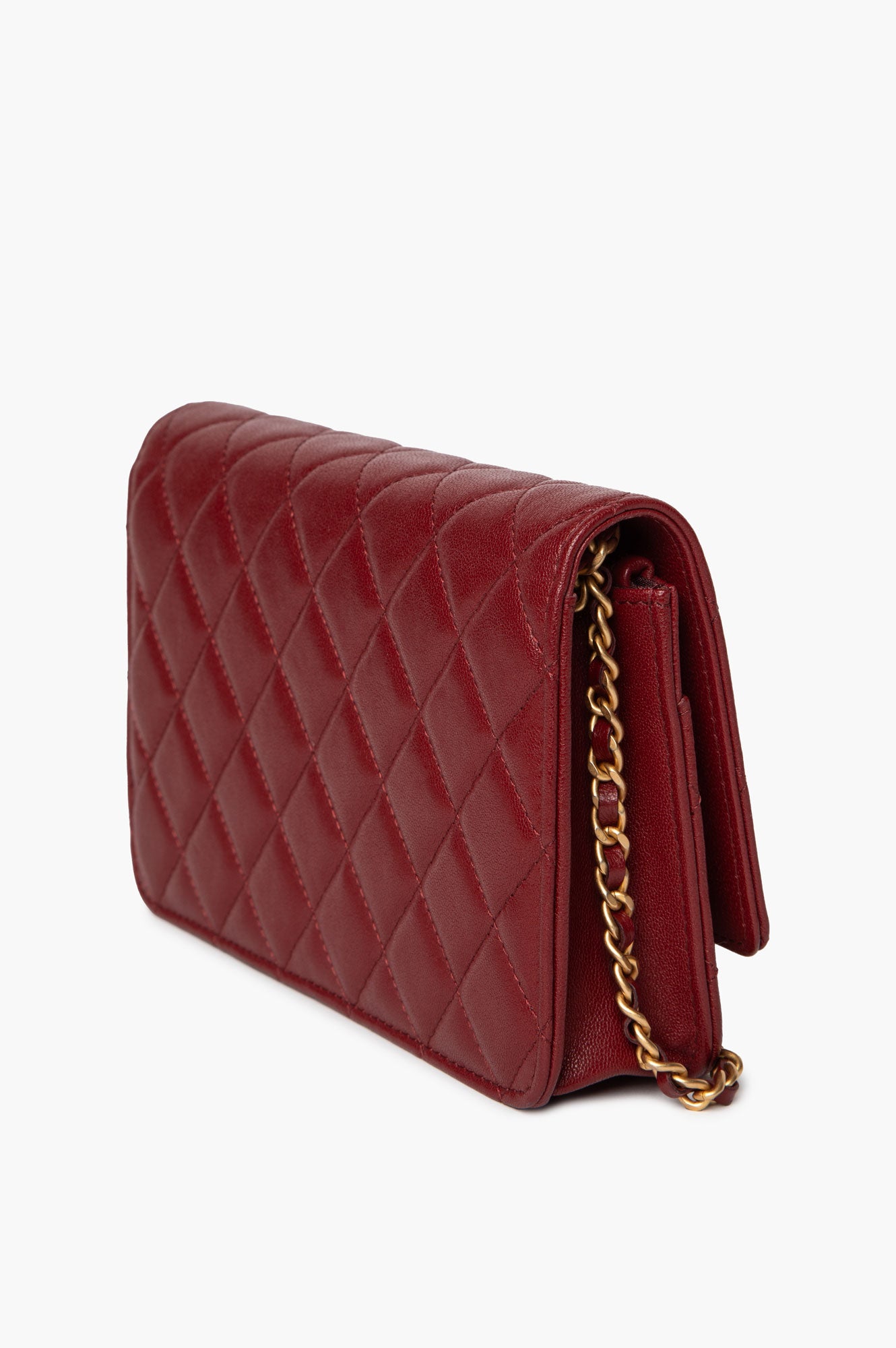 Chanel 19 Burgundy WOC