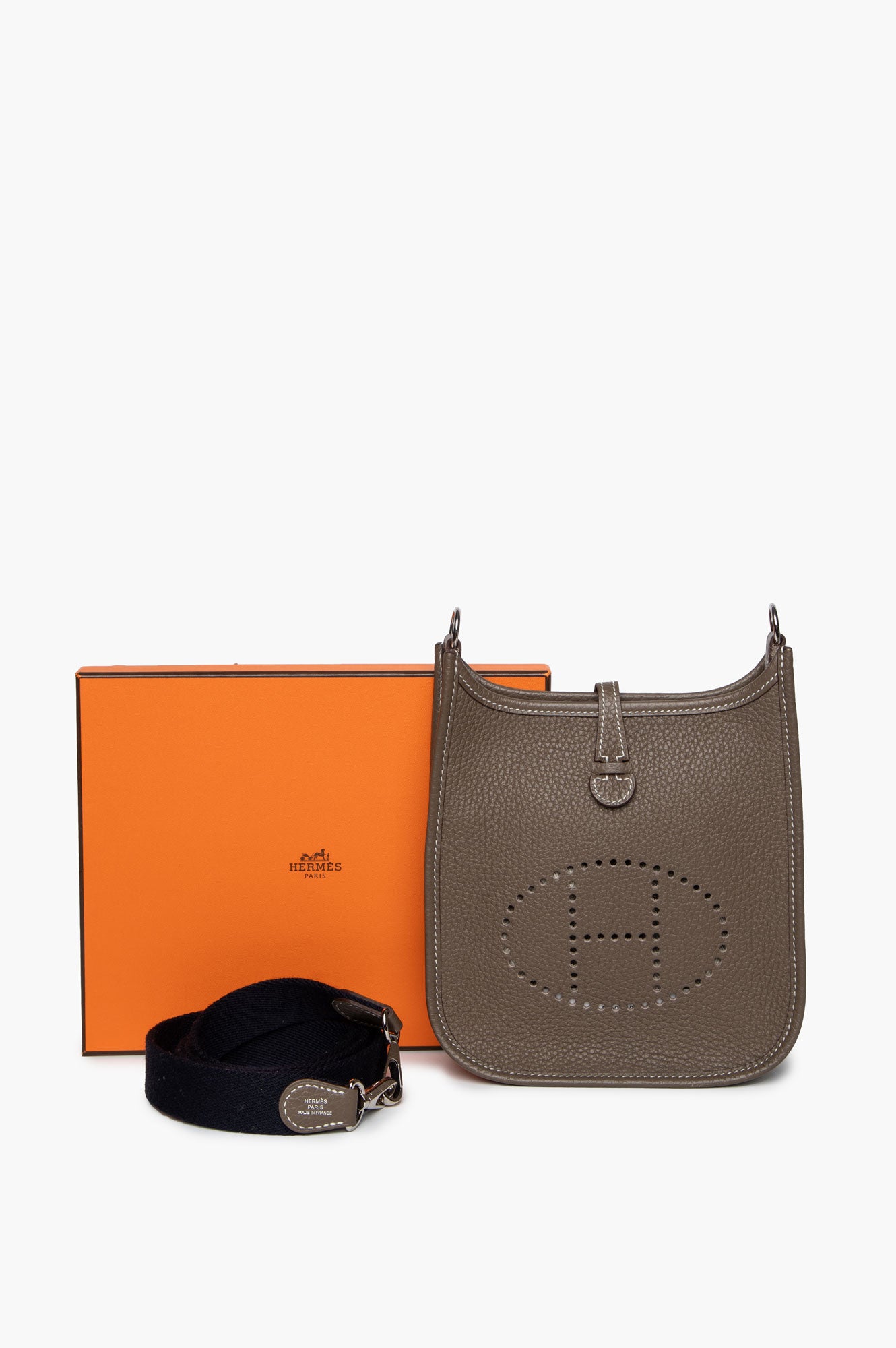 Hermes Mini Etoupe Clemence Evelyne TPM