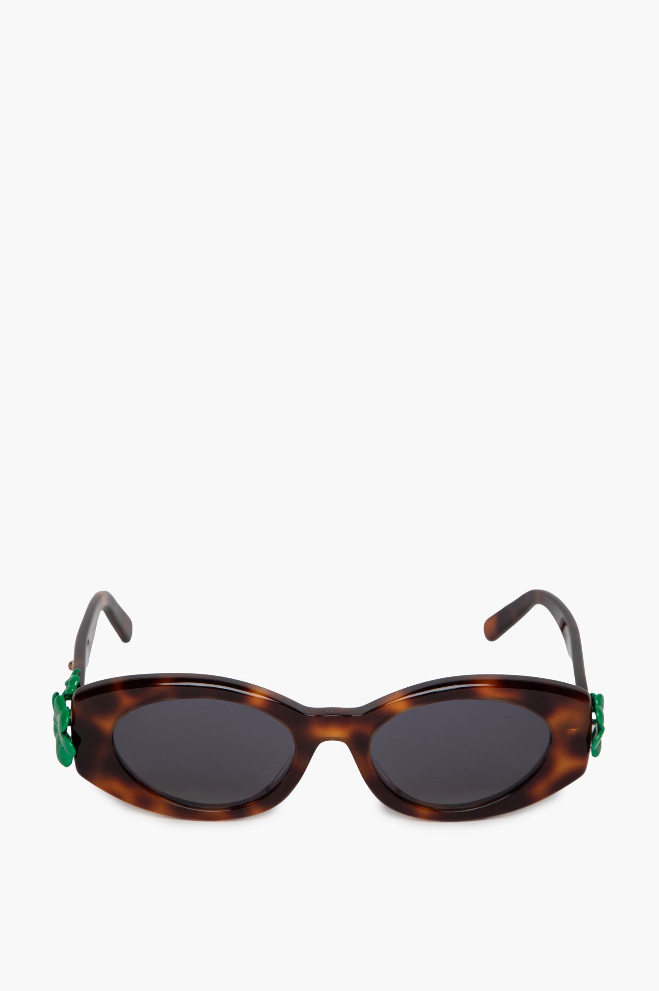 Christian Dior Blonde Havana Dior Clover B11 Oval Sunglasses