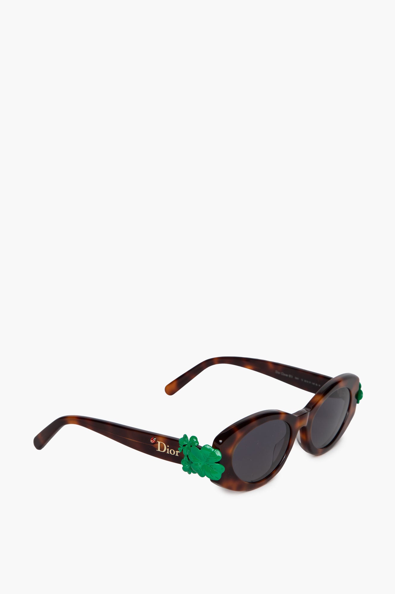 Christian Dior Blonde Havana Dior Clover B11 Oval Sunglasses