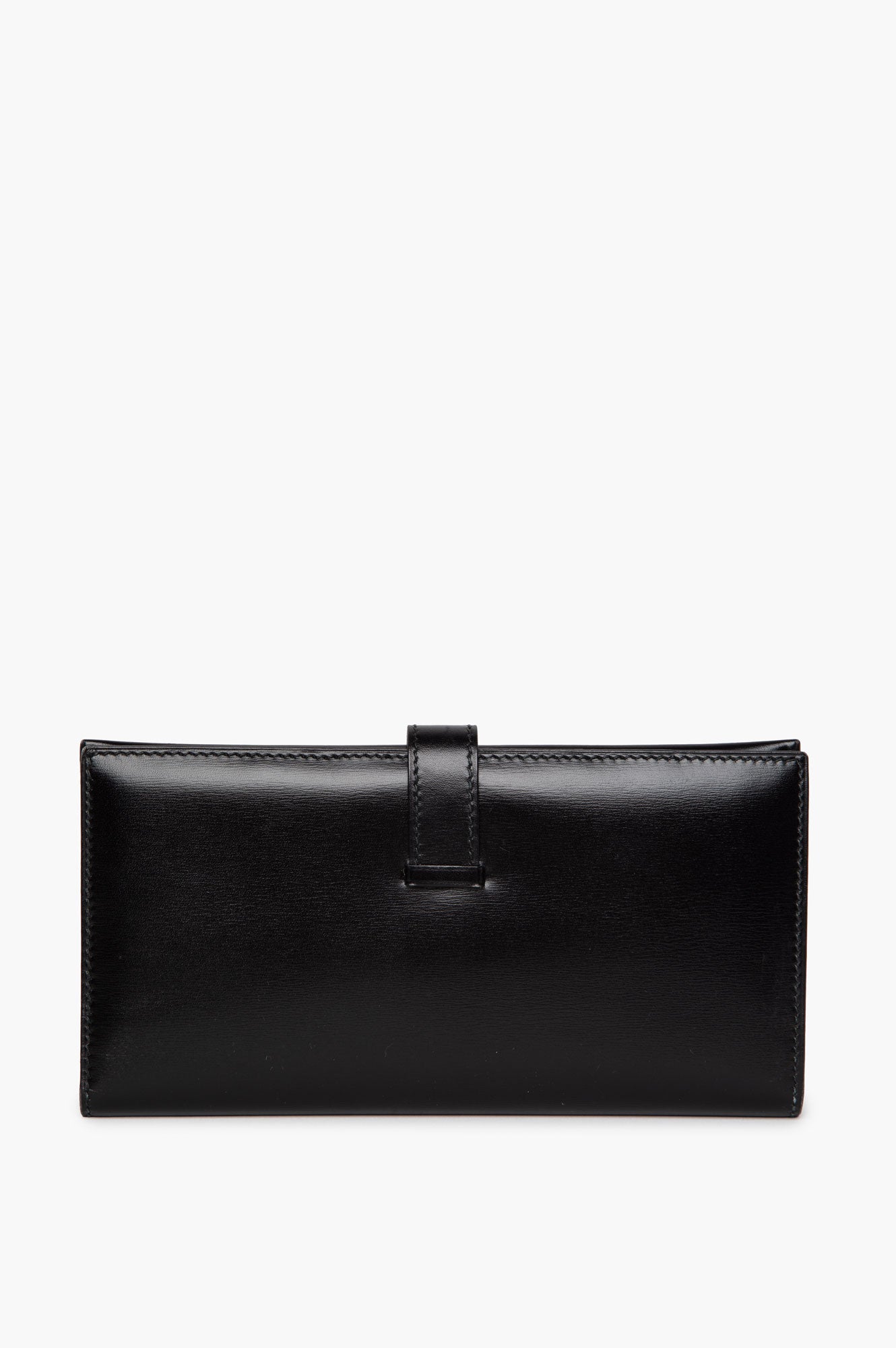 Hermes Black Box Calf Leather Wallet