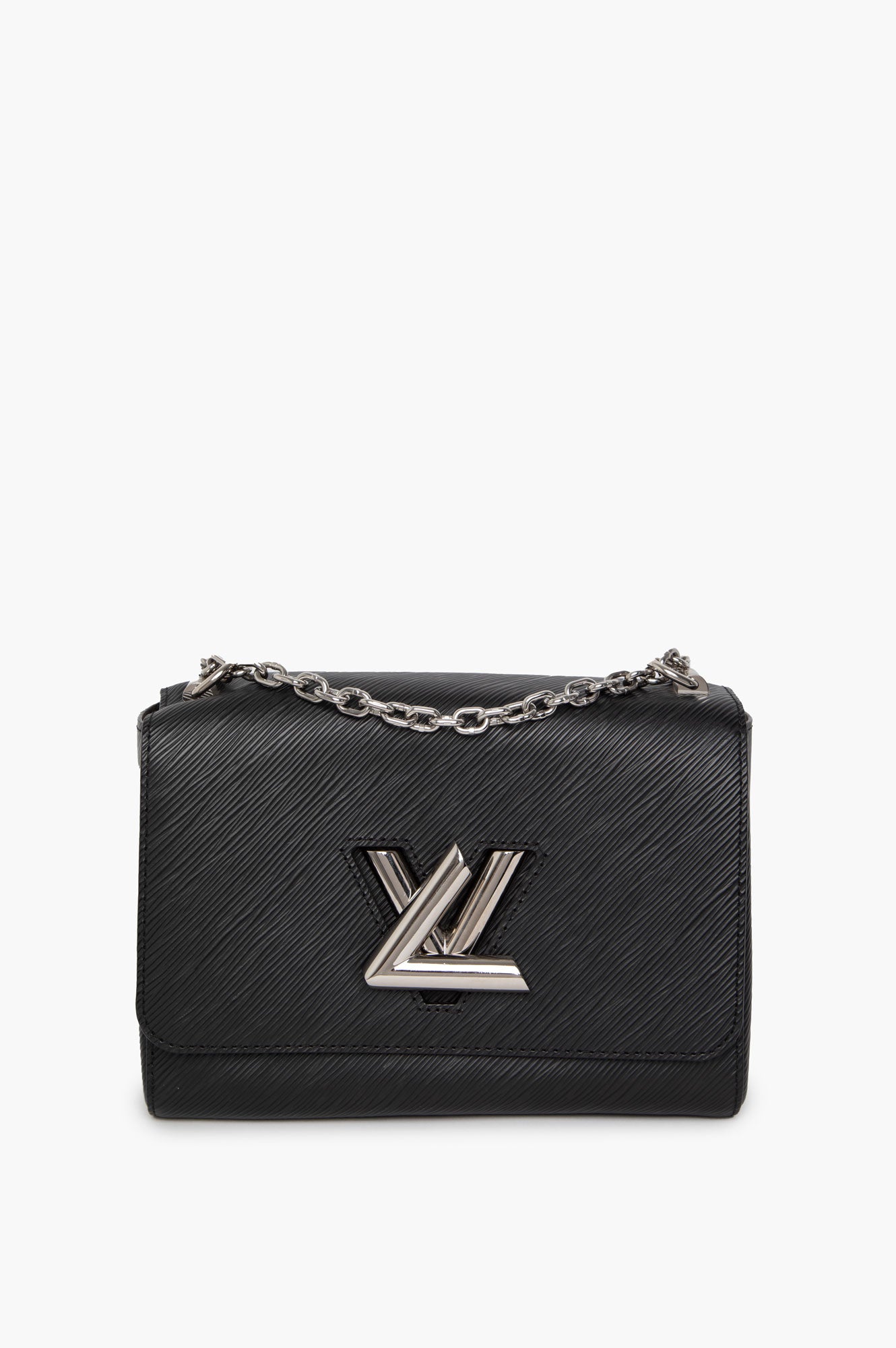 Louis Vuitton Black Epi Twist MM Bag SHW