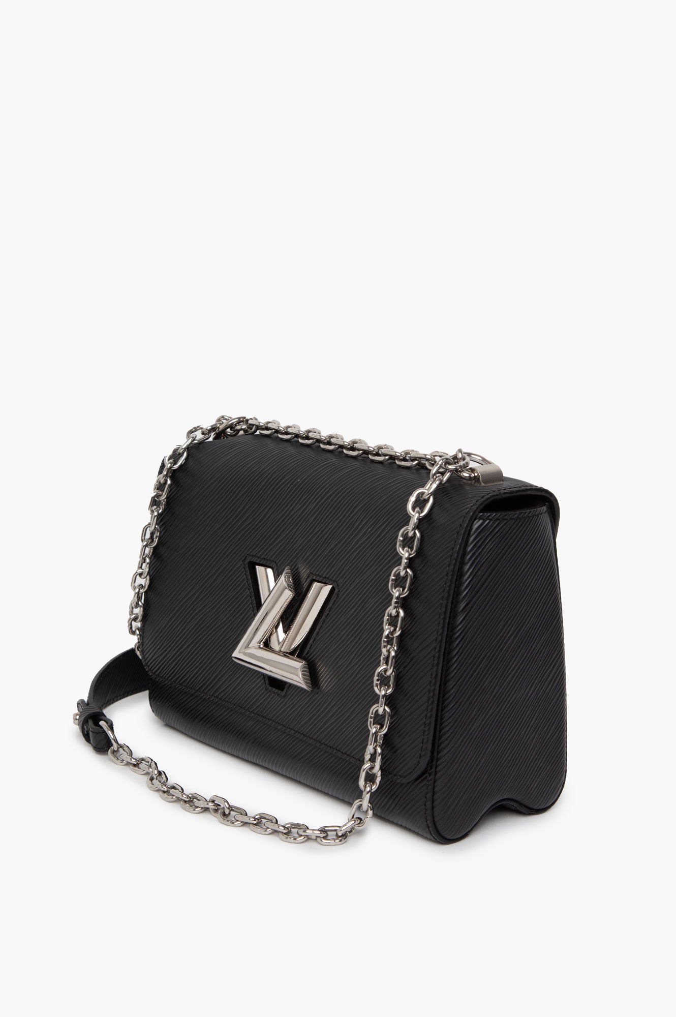 Louis Vuitton Black Epi Twist MM Bag SHW