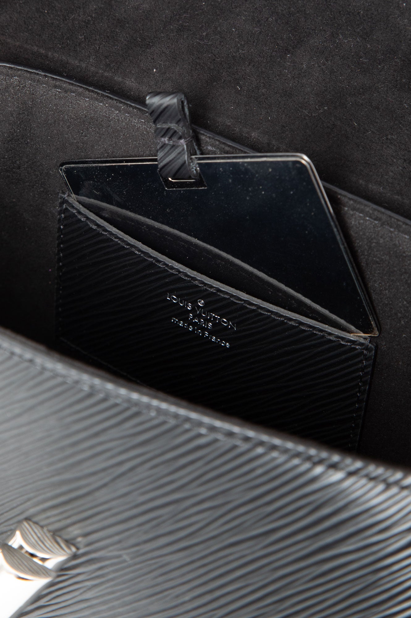 Louis Vuitton Black Epi Twist MM Bag SHW