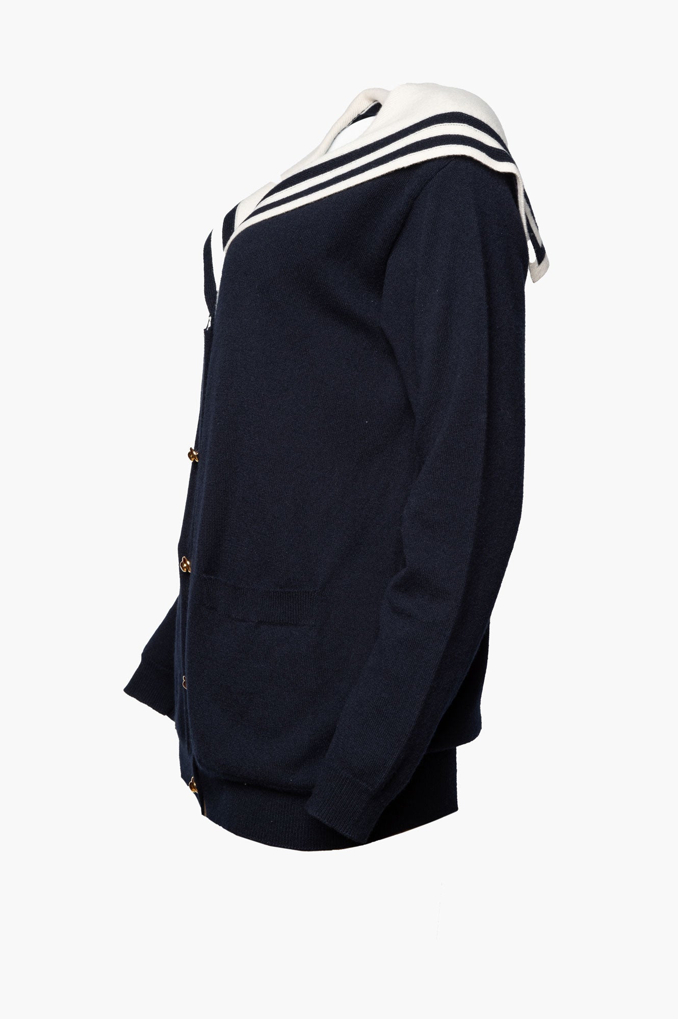 Miu Miu Blue Uniform Sweater 36