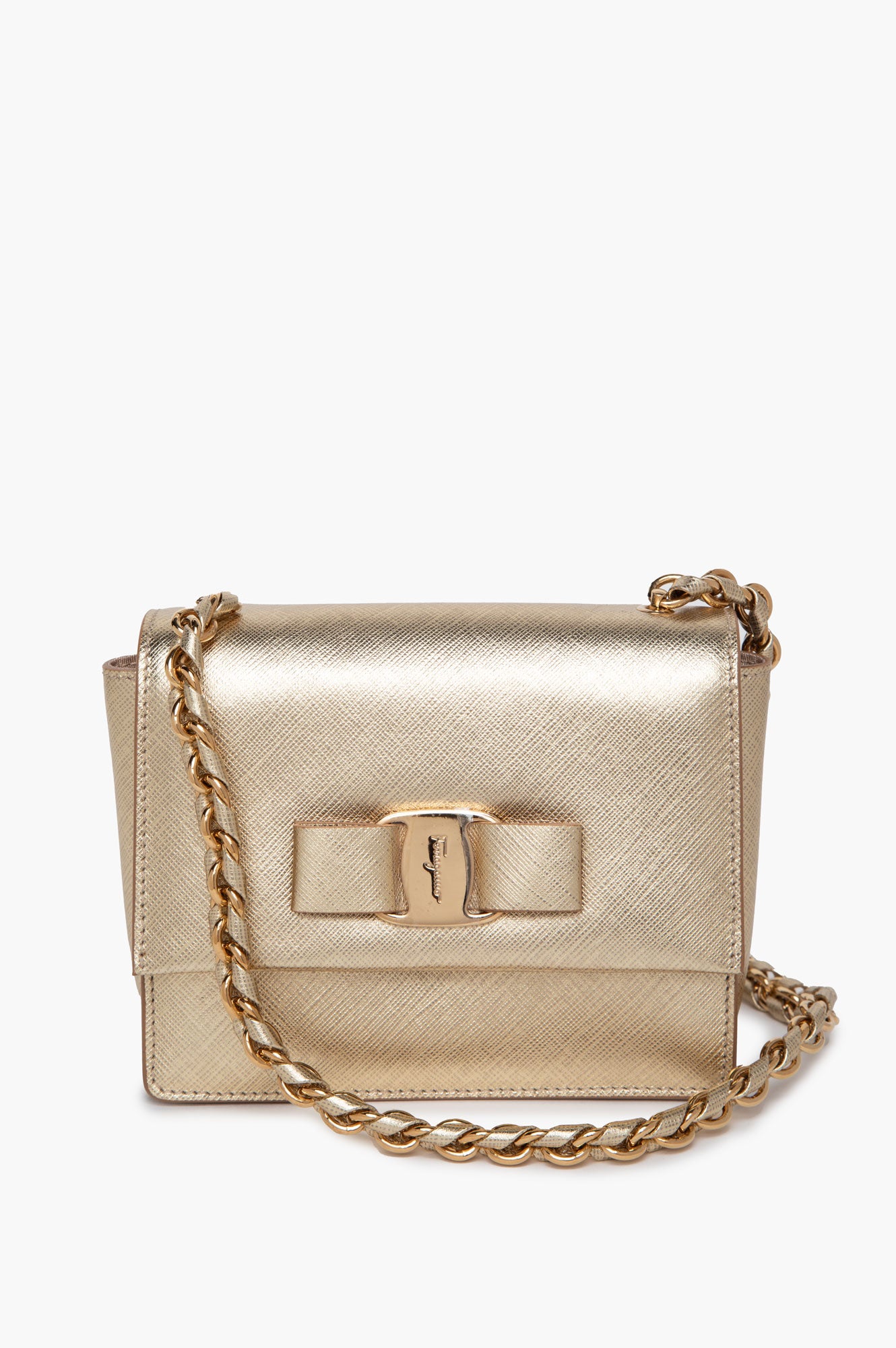 Salvatore Farragamo Gold Mini Bag