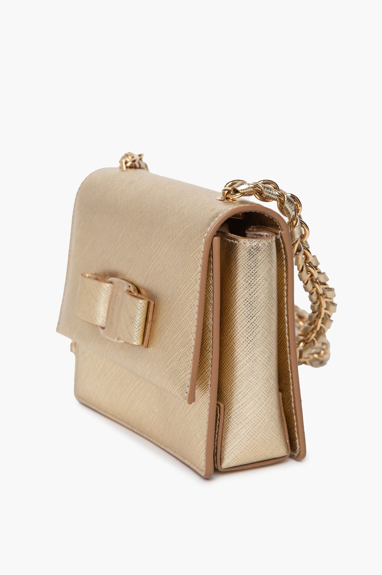 Salvatore Farragamo Gold Mini Bag