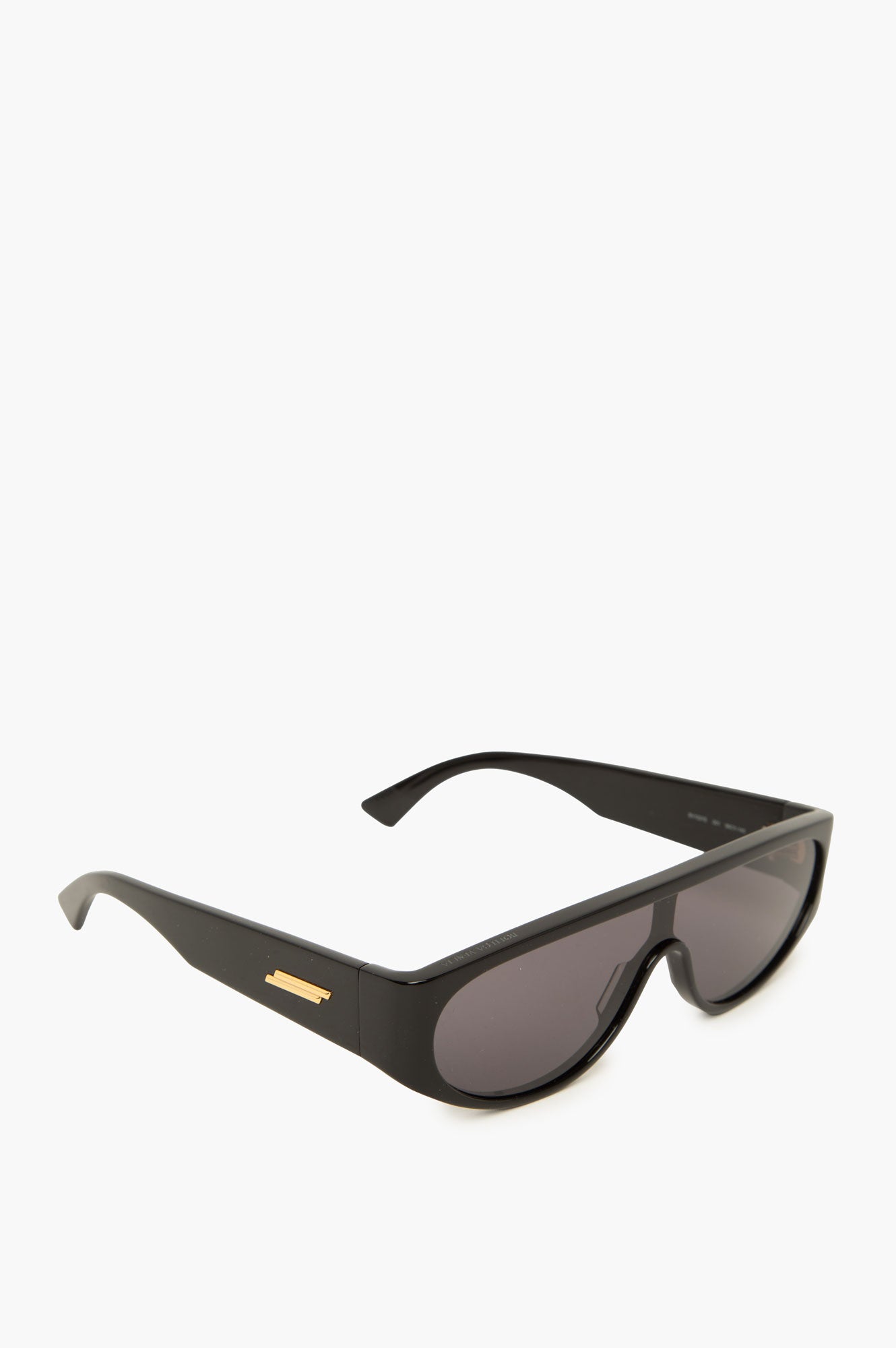 Bottega Veneta Black One Piece Sunglasses