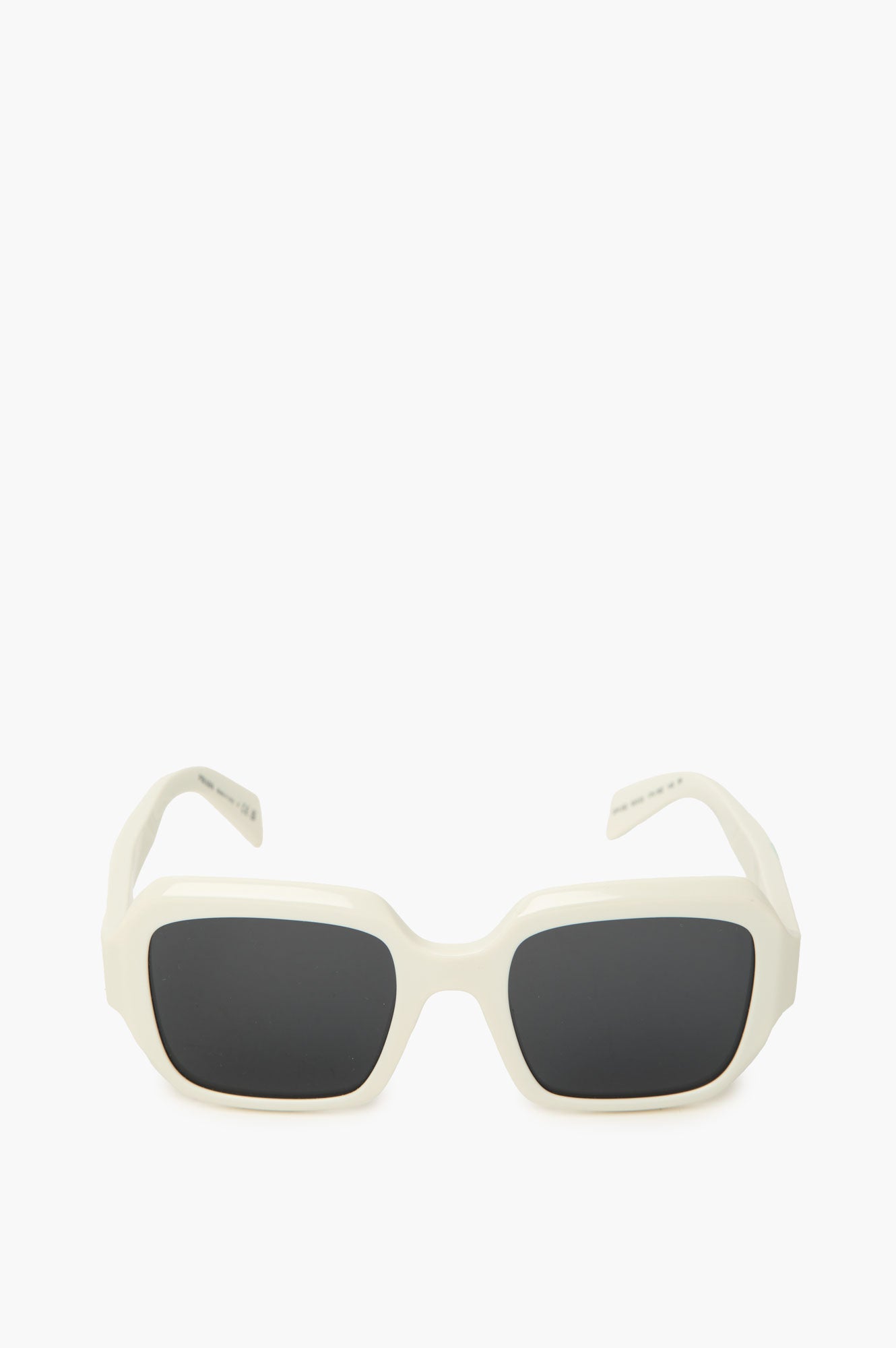 Prada White Square Sunglasses