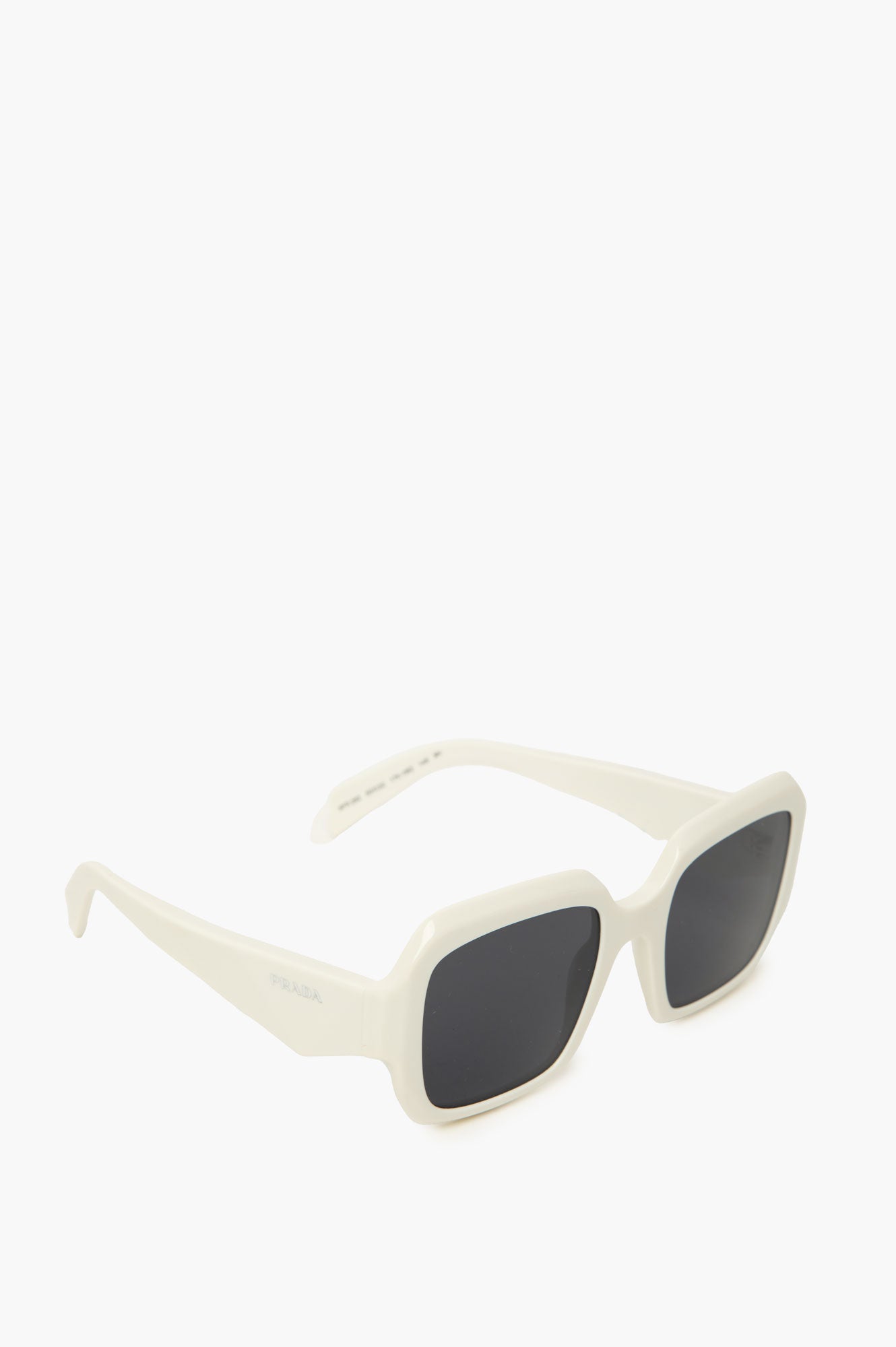 Prada White Square Sunglasses
