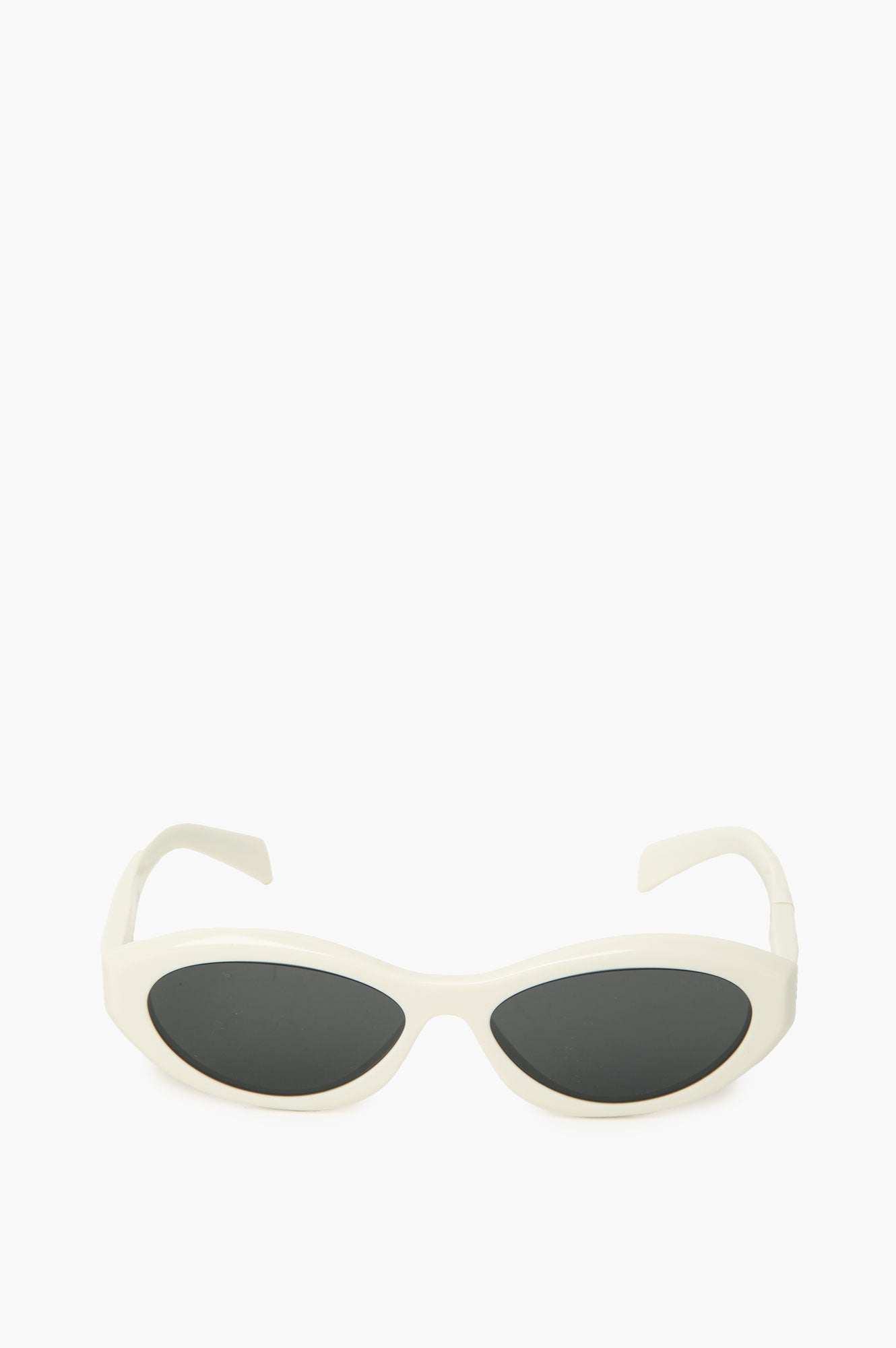 Prada White Cateye Sunglasses