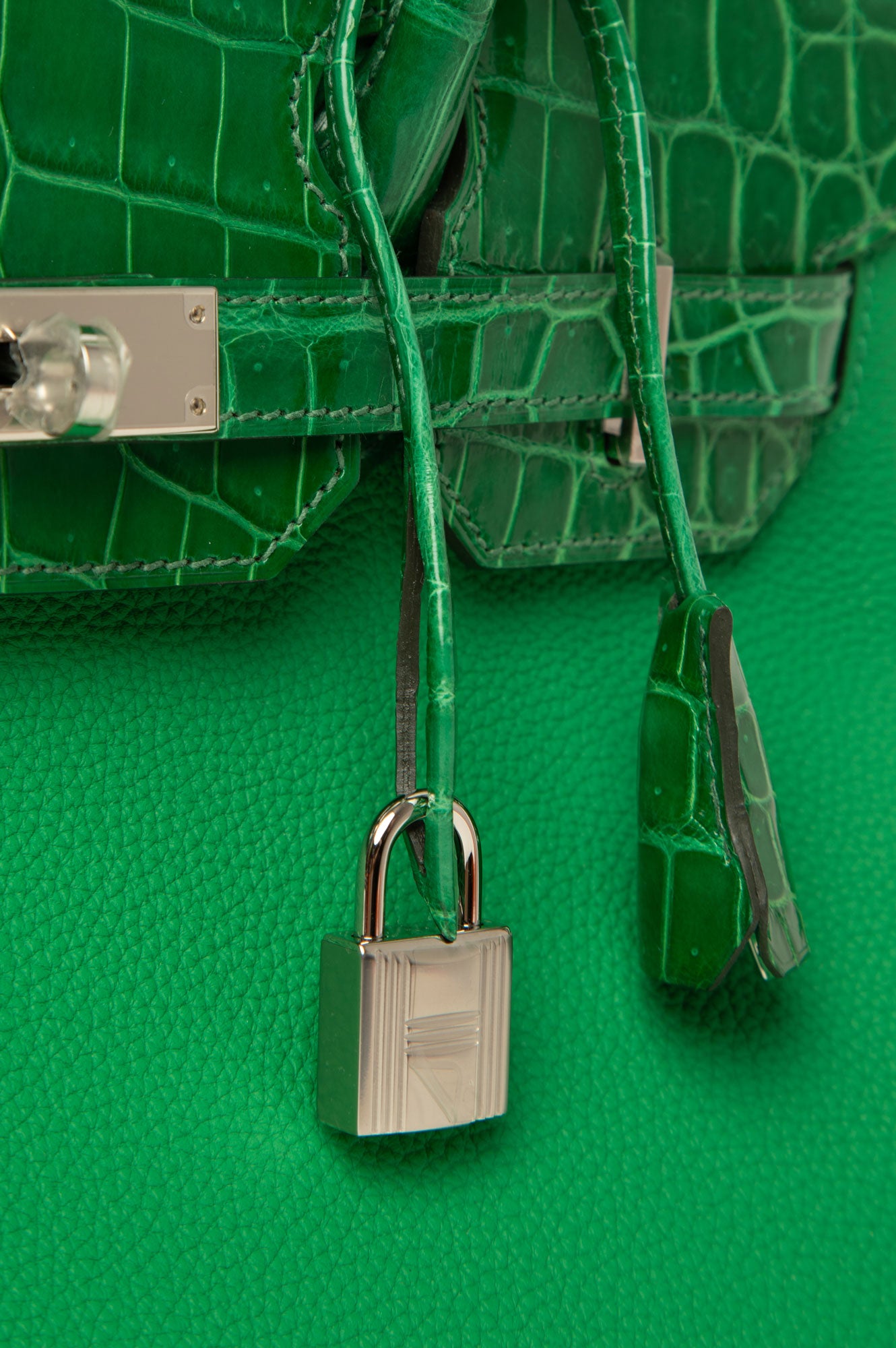 Hermes Birkin 30 Vert Comics Green Togo Alligator Touch With Palladium Hardware
