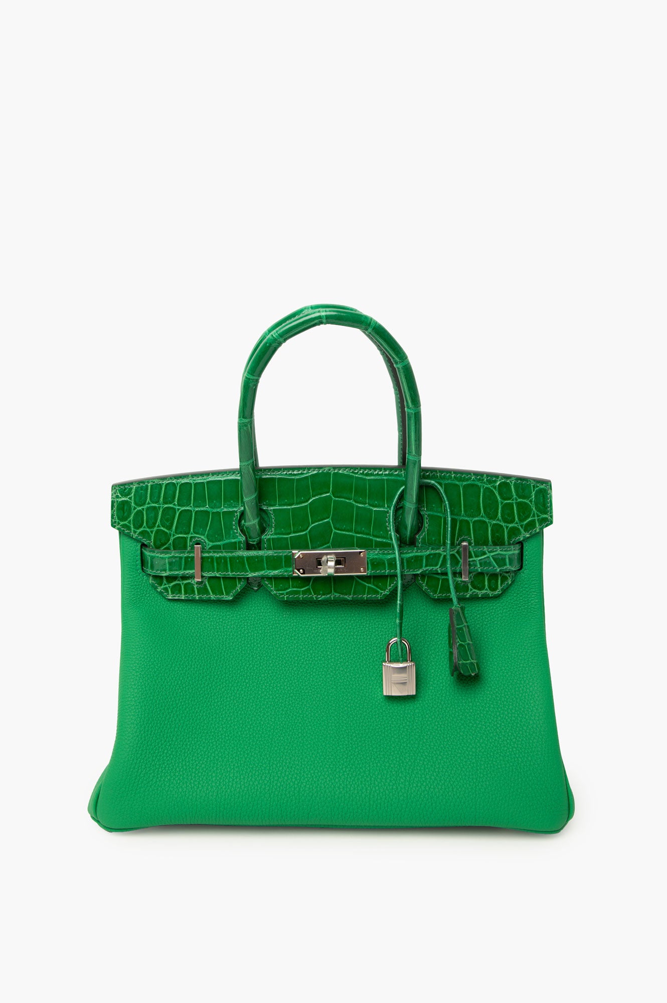 Hermes Birkin 30 Vert Comics Green Togo Alligator Touch With Palladium Hardware