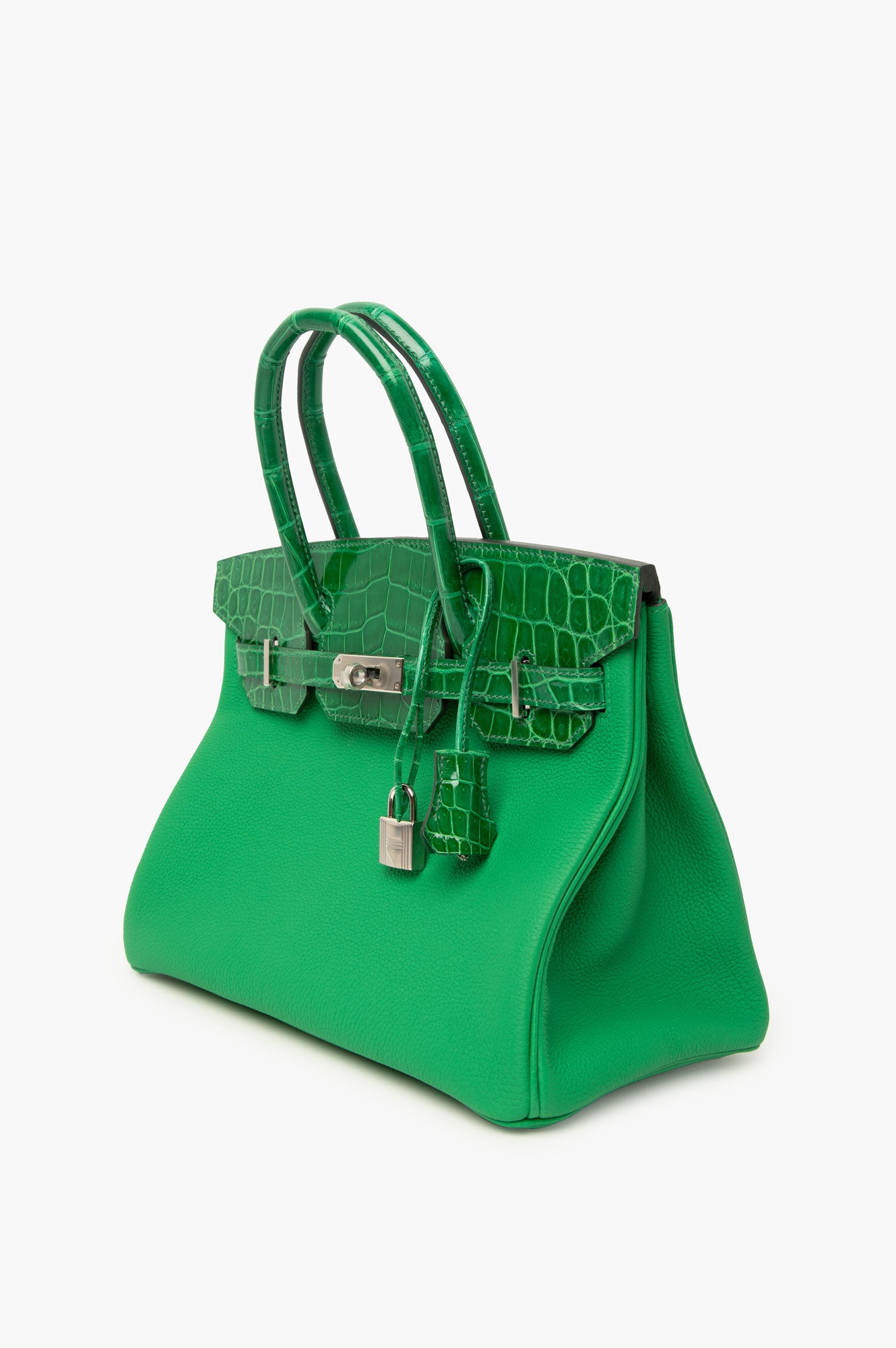 Hermes Birkin 30 Vert Comics Green Togo Alligator Touch With Palladium Hardware