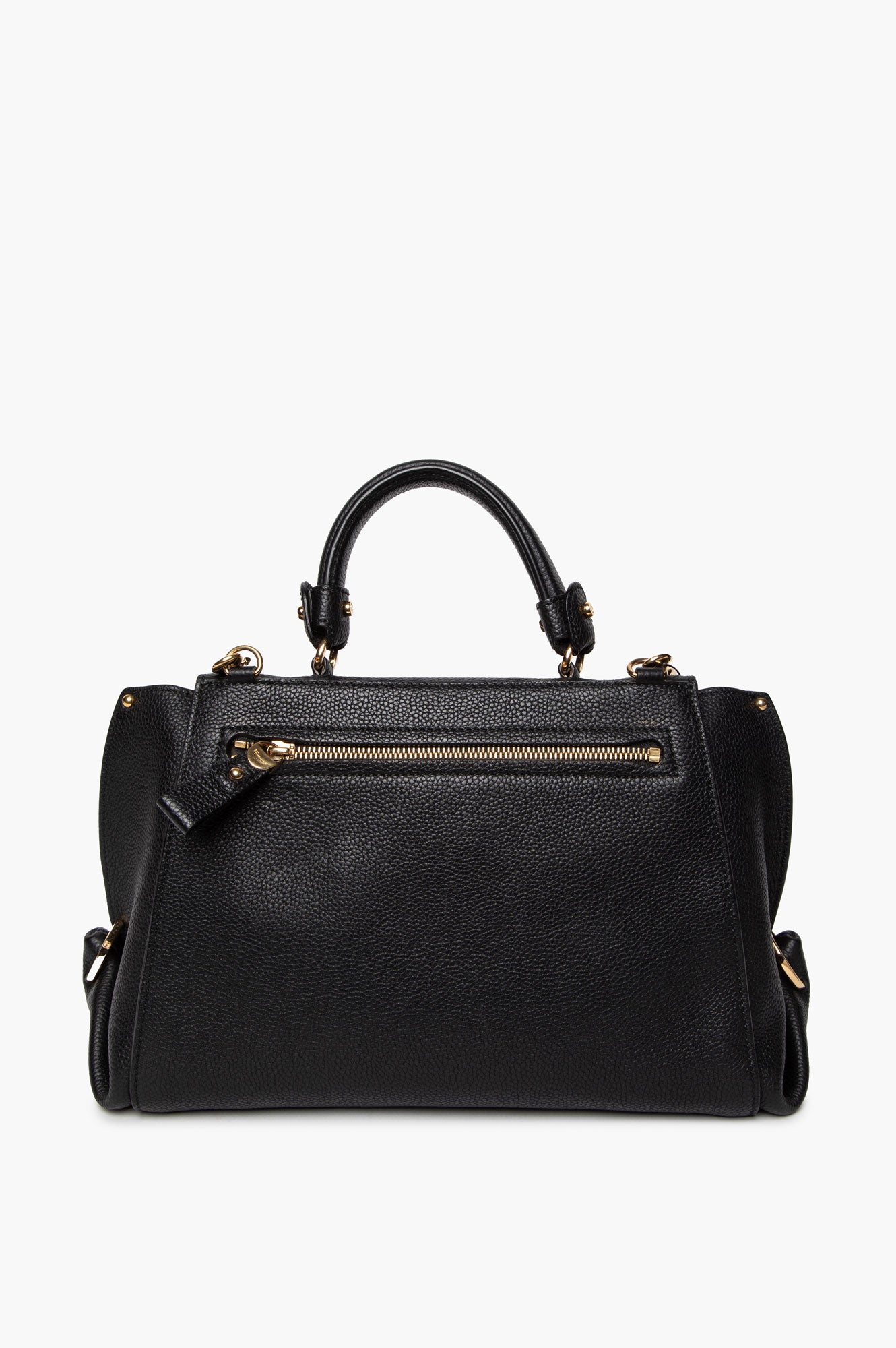 Salvatore Ferragamo Medium Black Leather Sofia Satchel