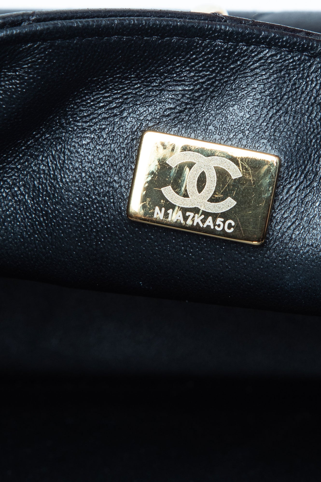 Chanel Black Lambskin Mini Square Classic Flap Bag